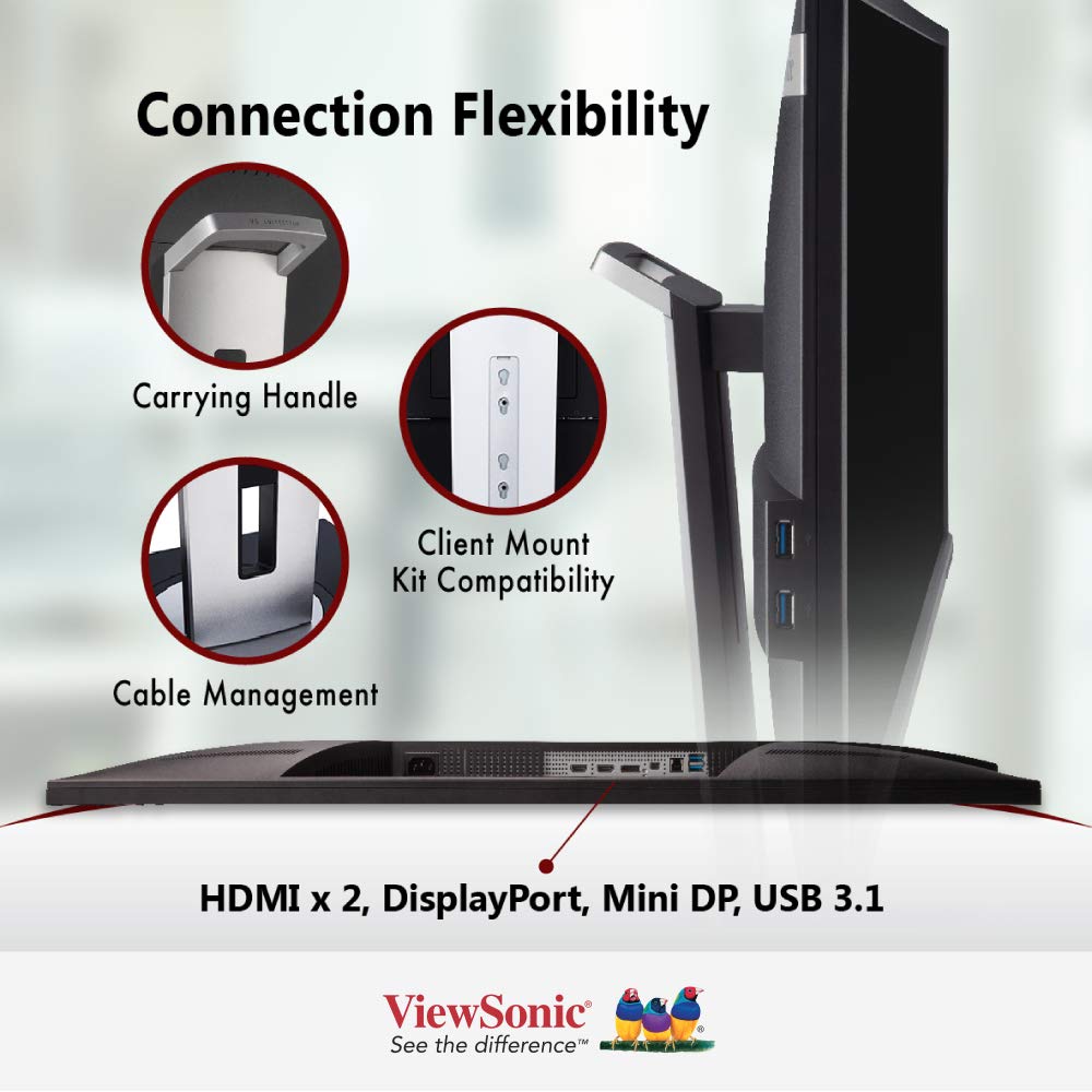 ViewSonic VG500 15 Inch LCD Monitor - Full HD 1080p, VGA & HDMI Ports, Ultra-Thin Bezel Design for Home Office, Gaming, and Business Use (VG500-2)