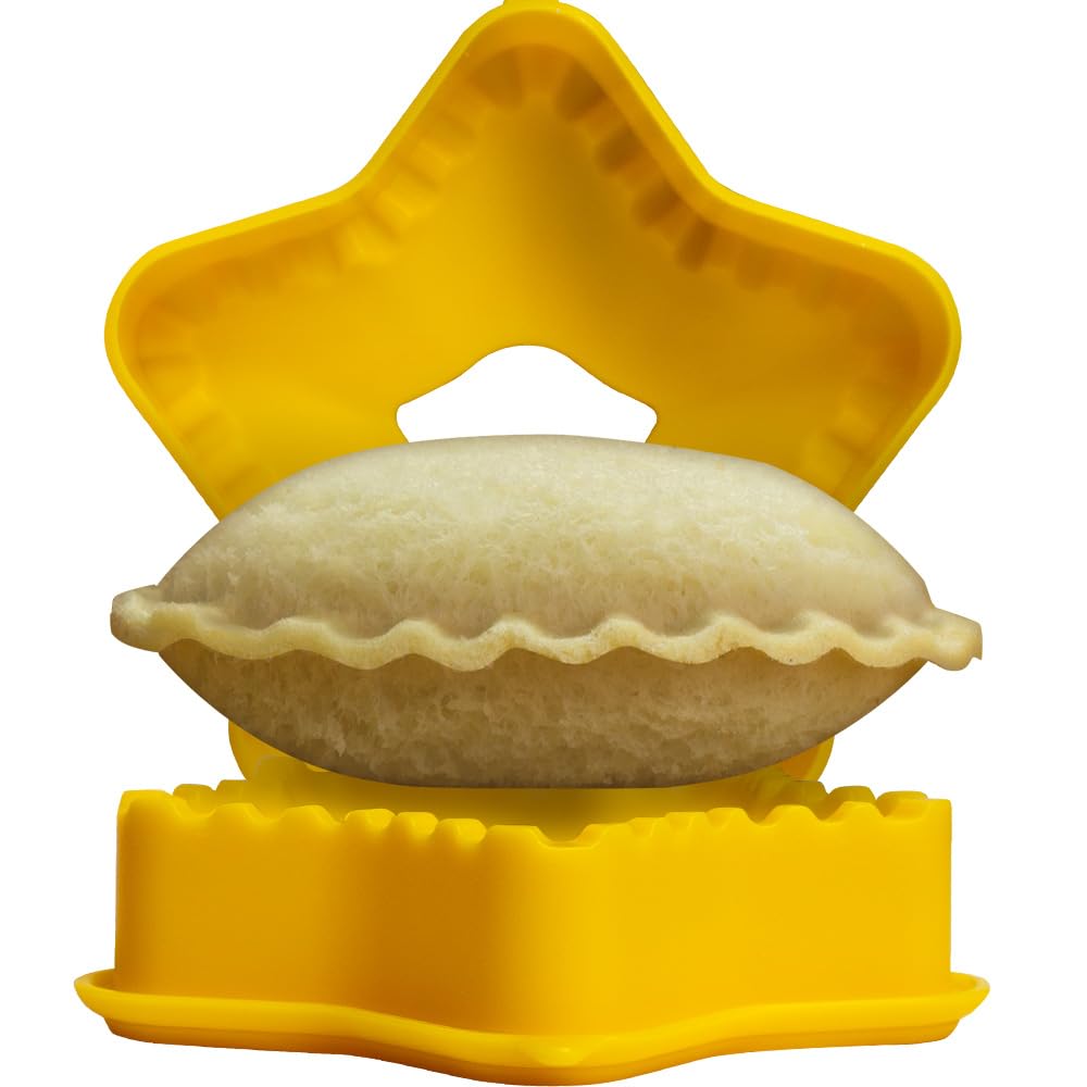 Star-Shaped Sandwich Cutter and Sealer - Crustless Sandwich Maker for Kids Lunch Boxes - Fun Bento Box Tool for Boys & Girls - Perfect for School Lunches, Picnics, and Party Snacks