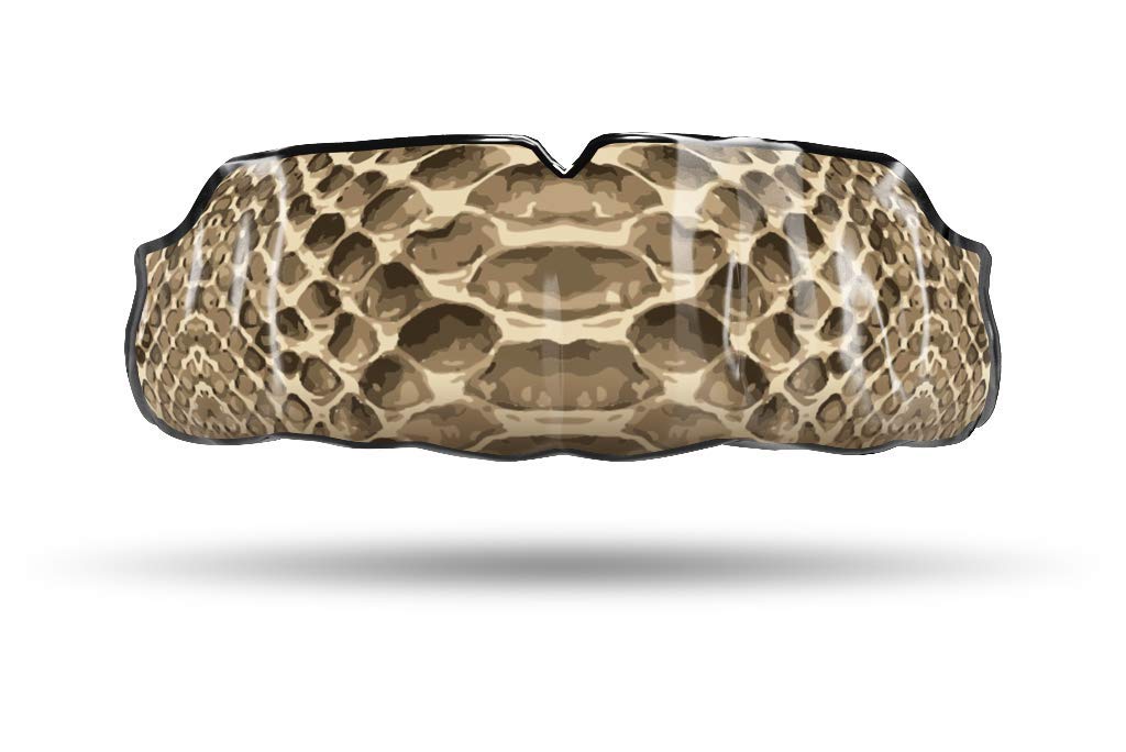 Impact Custom Professional MMA Boxing Muay Thai Mouthguard - Snake Skinz Design for Ultimate Protection | Perfect for Training, Sparring & Competition