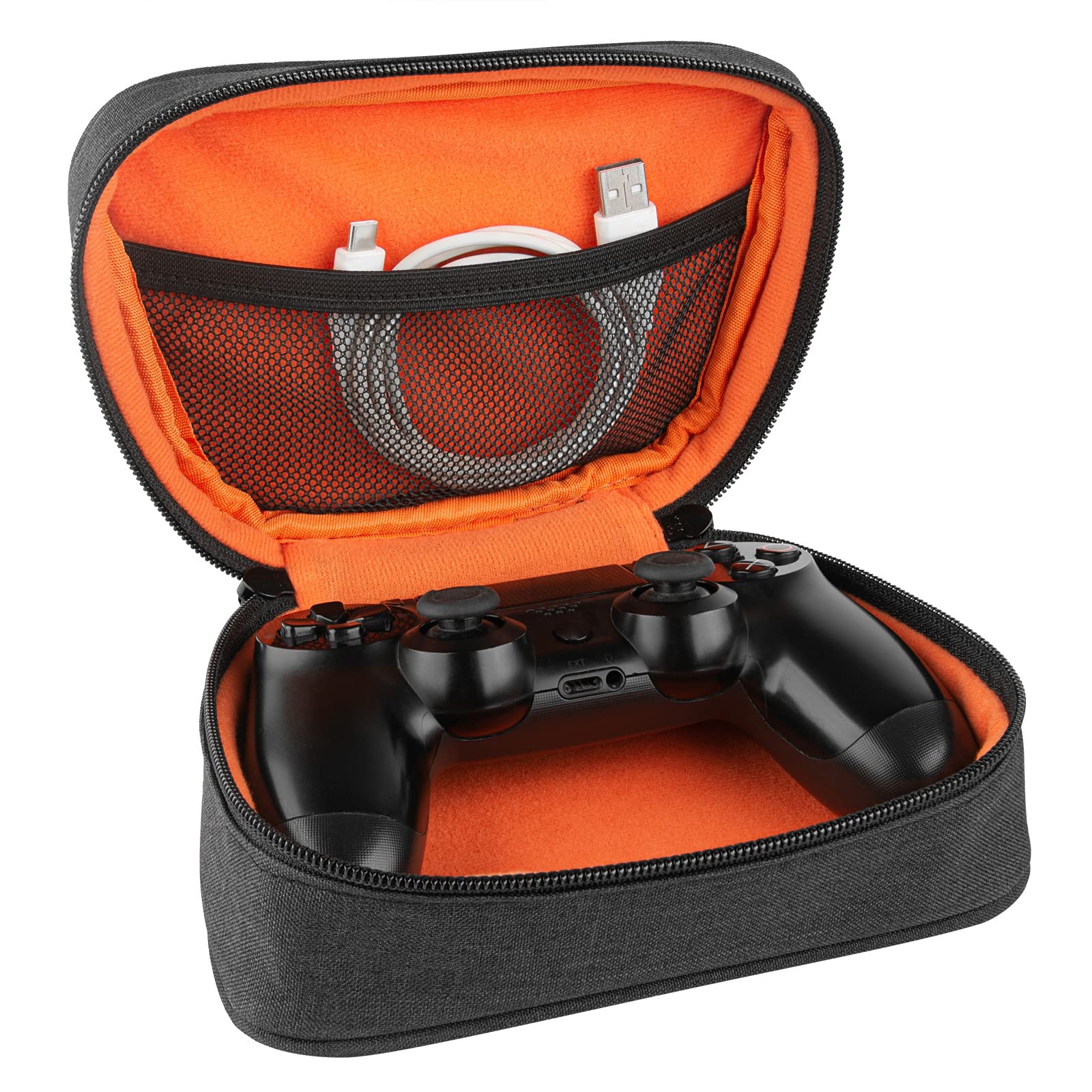 Geekria Universal Gaming Controller Case - Compatible with Sony PS5, PS4, DualSense Edge, Xbox One S Wireless Controllers - Protective Travel Storage Bag (Black) - Perfect for Travel, Gaming Parties & Console Protection