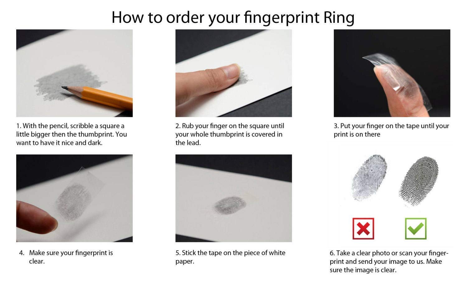 Simple Silver Ring for Women & Men - Fingerprint Couple Matching Wedding Band Set, Polished Titanium Rings for Engagement, Anniversary & Everyday Wear