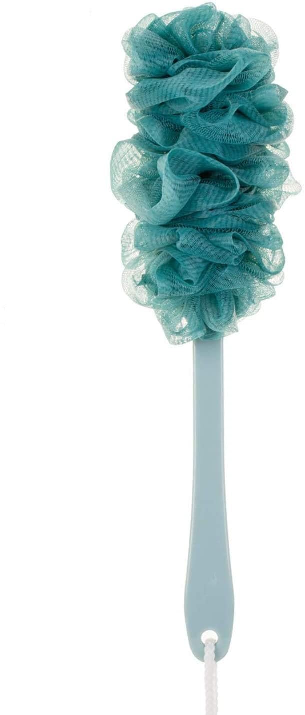 LA VENUST Long Handle Bath Brush for Women & Men - Soft Nylon Mesh Loofah Back Scrubber & Body Cleaner - Exfoliating Shower Brush for Smooth Skin - Perfect for Back Cleansing & Spa Relaxation (Pack of 1)
