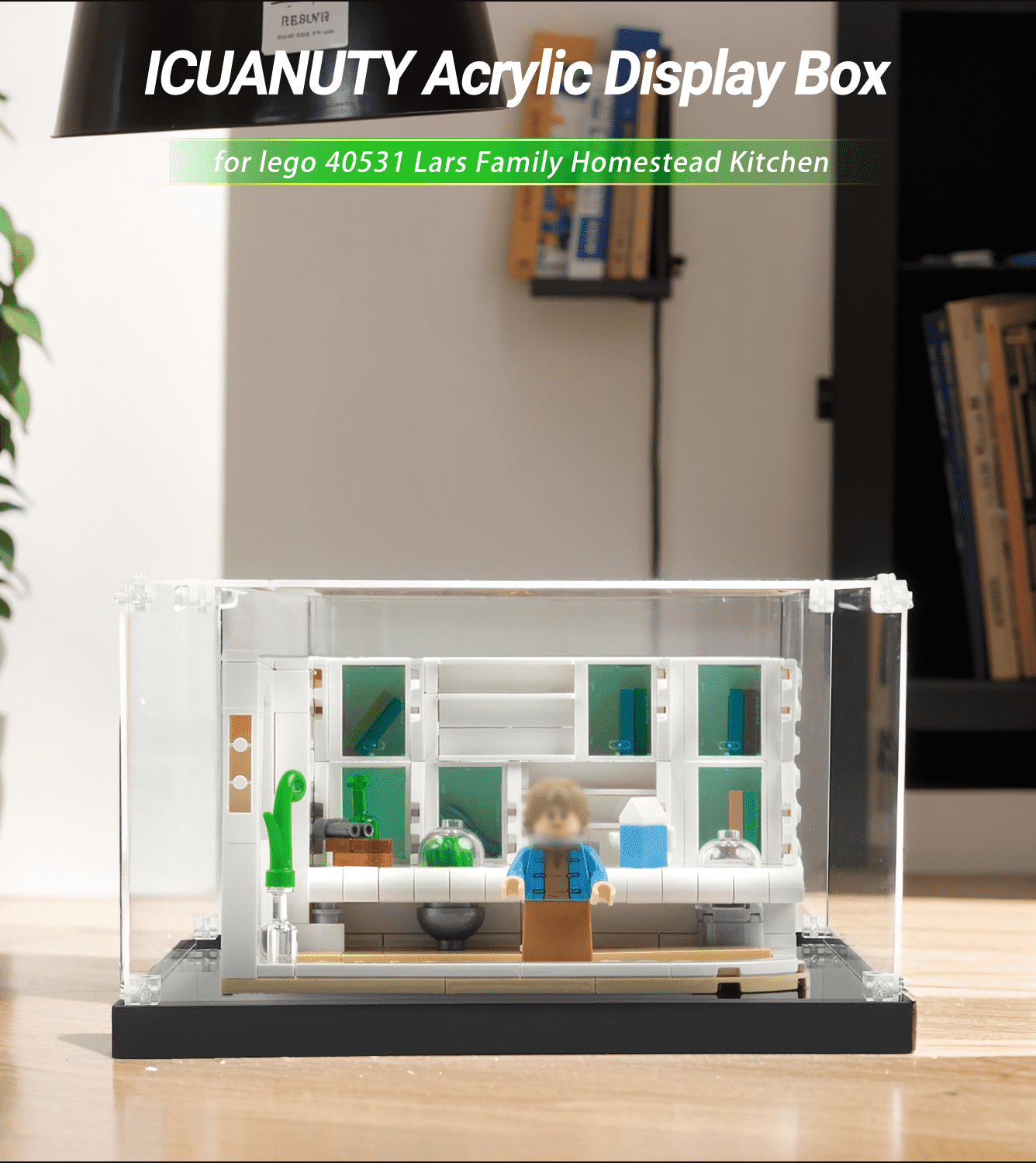 LEGO Star Wars Lars Family Homestead Kitchen 40531 Display Case - Protective Showcase for Collectible LEGO Sets | Perfect for Home Decoration & Gift Giving