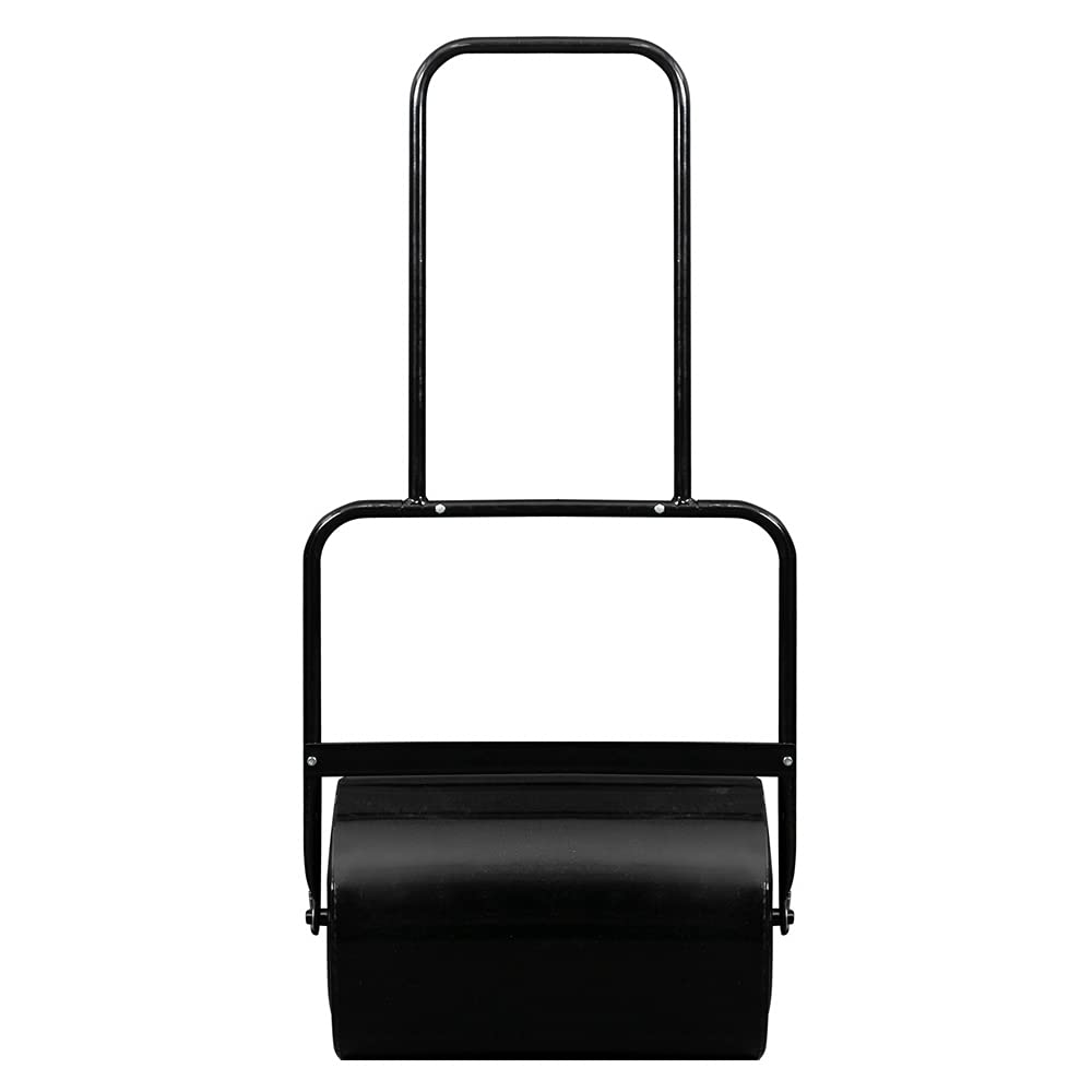19.5 Inch Heavy Duty Iron Lawn Roller - Black Garden Roller for Leveling Soil, Seeding, and Sod Installation | Perfect for Lawns, Landscaping, and Professional Grounds Maintenance