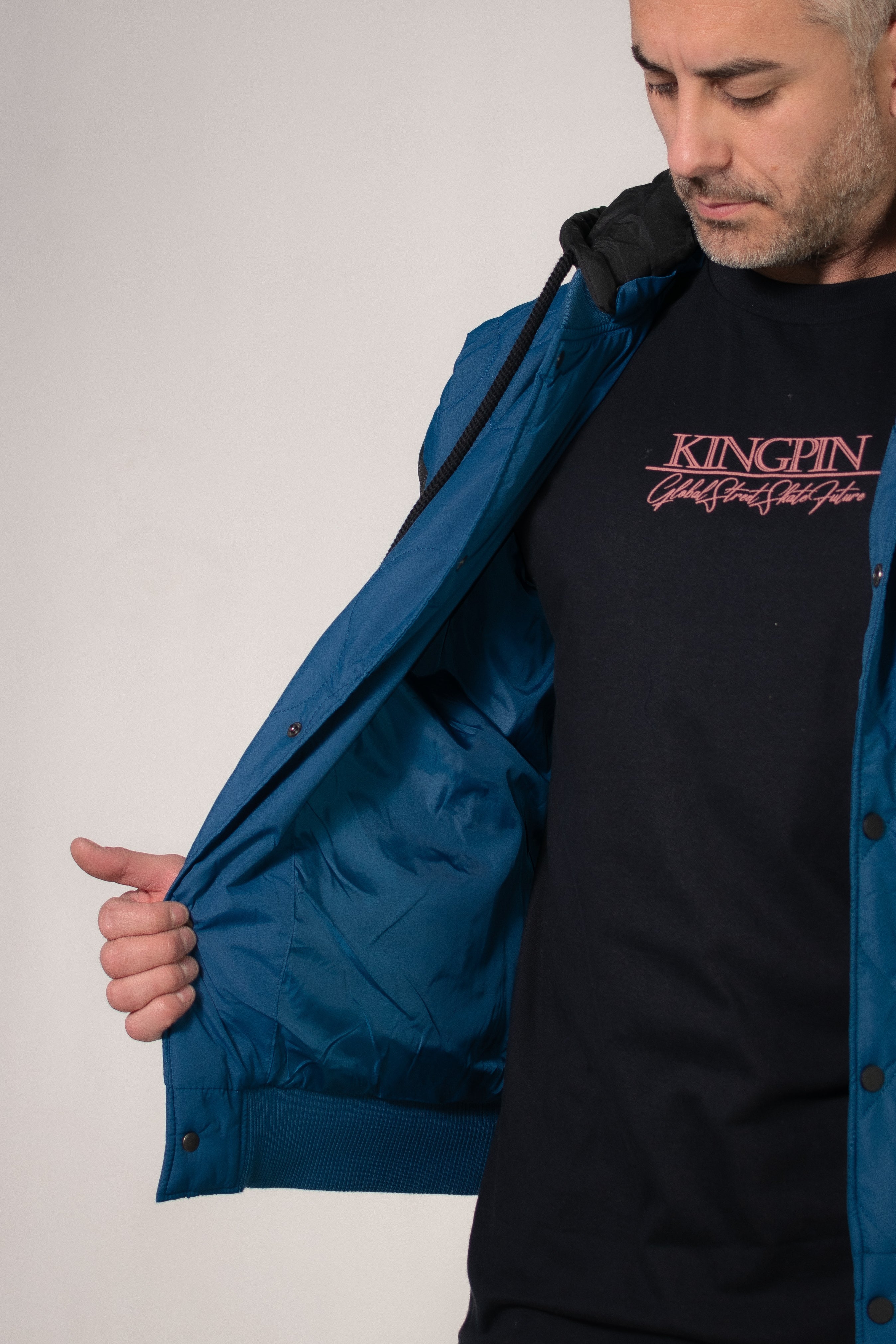 Kingpin H Black/Blue Campera Jacket - Waterproof & Windproof Outdoor Jacket for Hiking, Camping, and Winter Sports