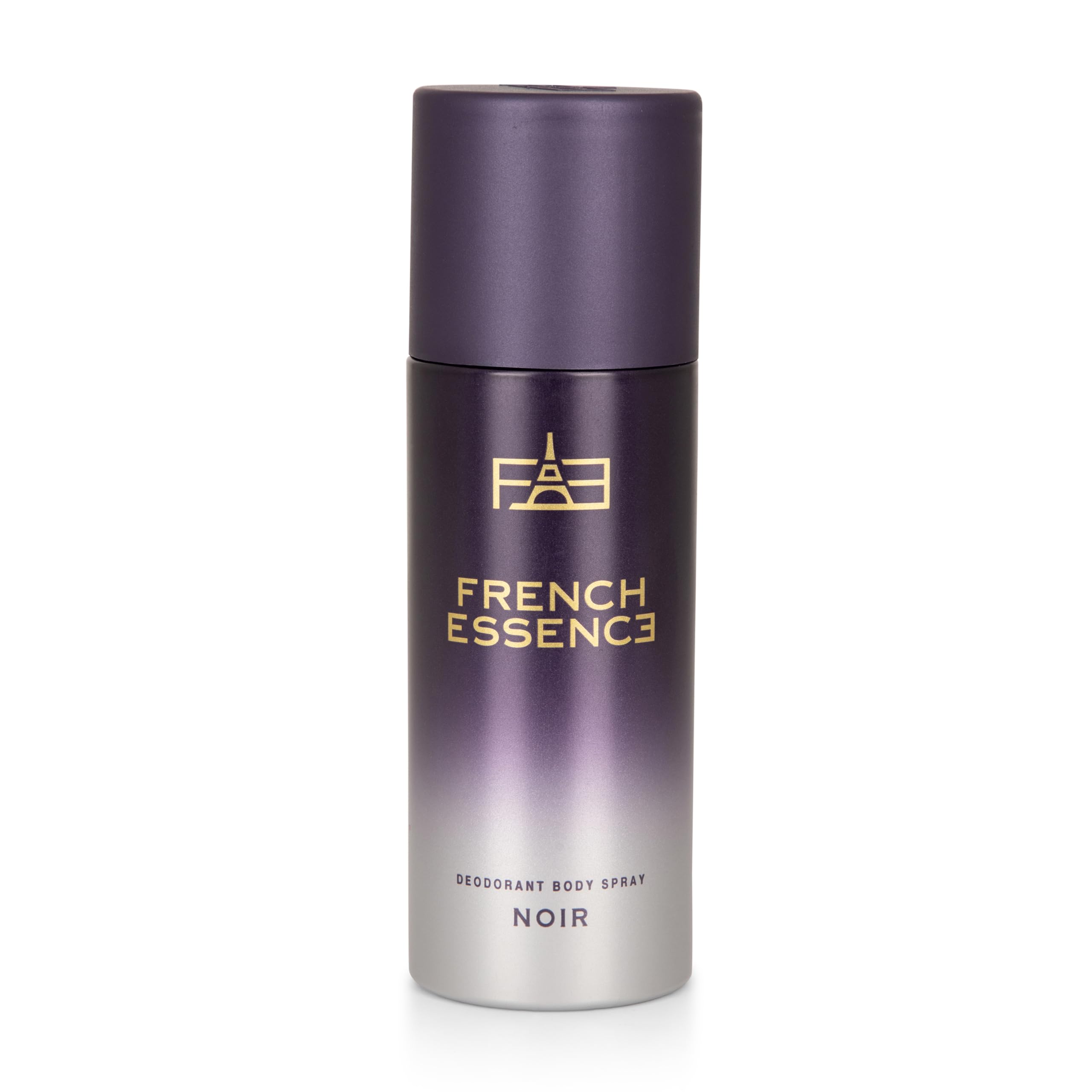 FRENCH ESSENCE Men's Deodorant Spray & Perfume Set - Long Lasting Fragrance, Fresh Scent Body Spray for Men | Noir 60ml & 150ml Deodorant - Luxury Gift for Him | Perfect for Daily Use, Gym, Office & Special Occasions