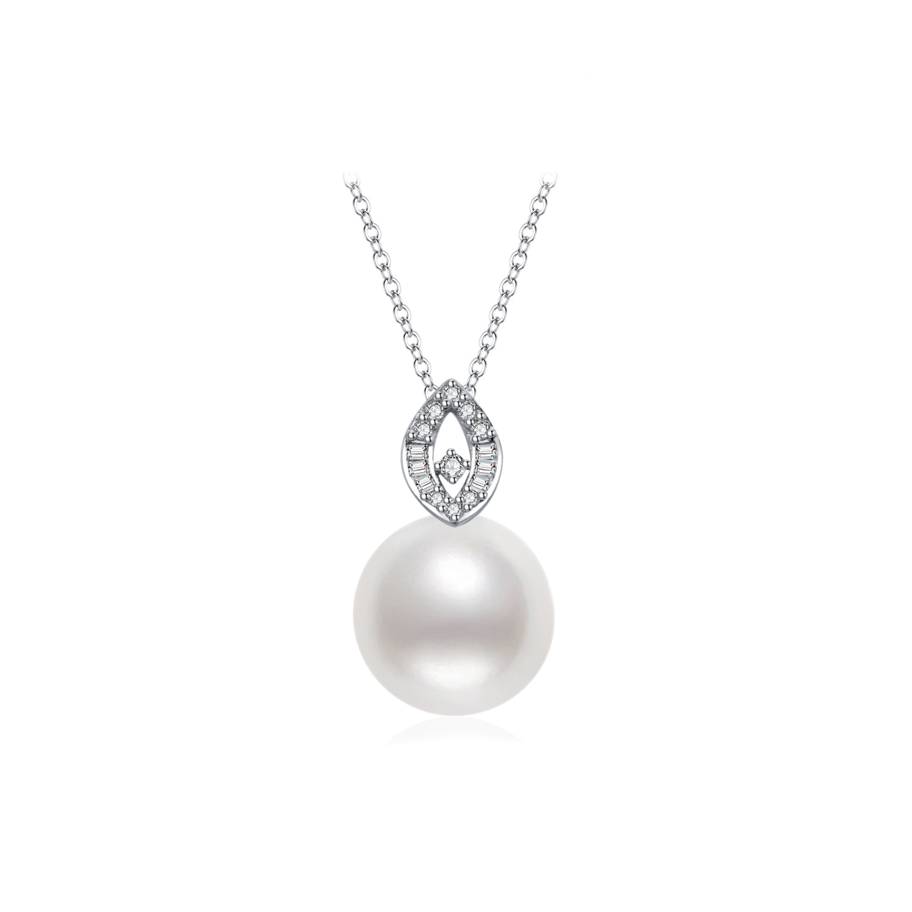 18K Solid Gold Australian White Saltwater Pearl Necklace - Elegant Jewelry Gift for Women, Perfect for Weddings, Anniversaries & Special Occasions