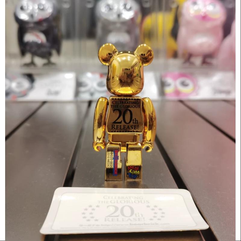 Bearbrick Series 20 SUPER Secret Release 20th Anniversary 100% Collectible Figure - Limited Edition Vinyl Art Toy for Display & Investment | Perfect for Home Decor, Office Collection, and Gift Giving