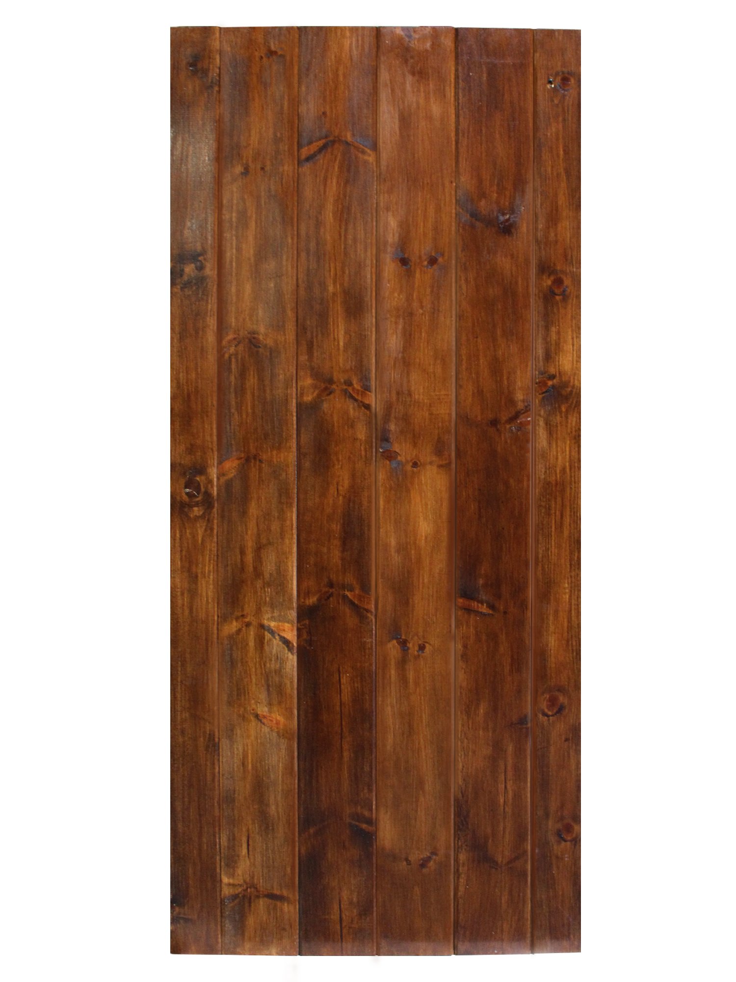 TMS® 36x84 Inch Dark Coffee Solid Core Knotty Pine DIY Barn Wood Sliding Interior Door - Perfect for Farmhouse, Rustic Home, and Loft Style Decor