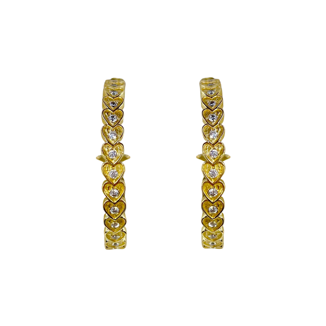 Amber Hoop Earrings | 14K Gold Plated | Elegant & Durable Jewelry for Women | Perfect for Parties, Weddings & Everyday Wear