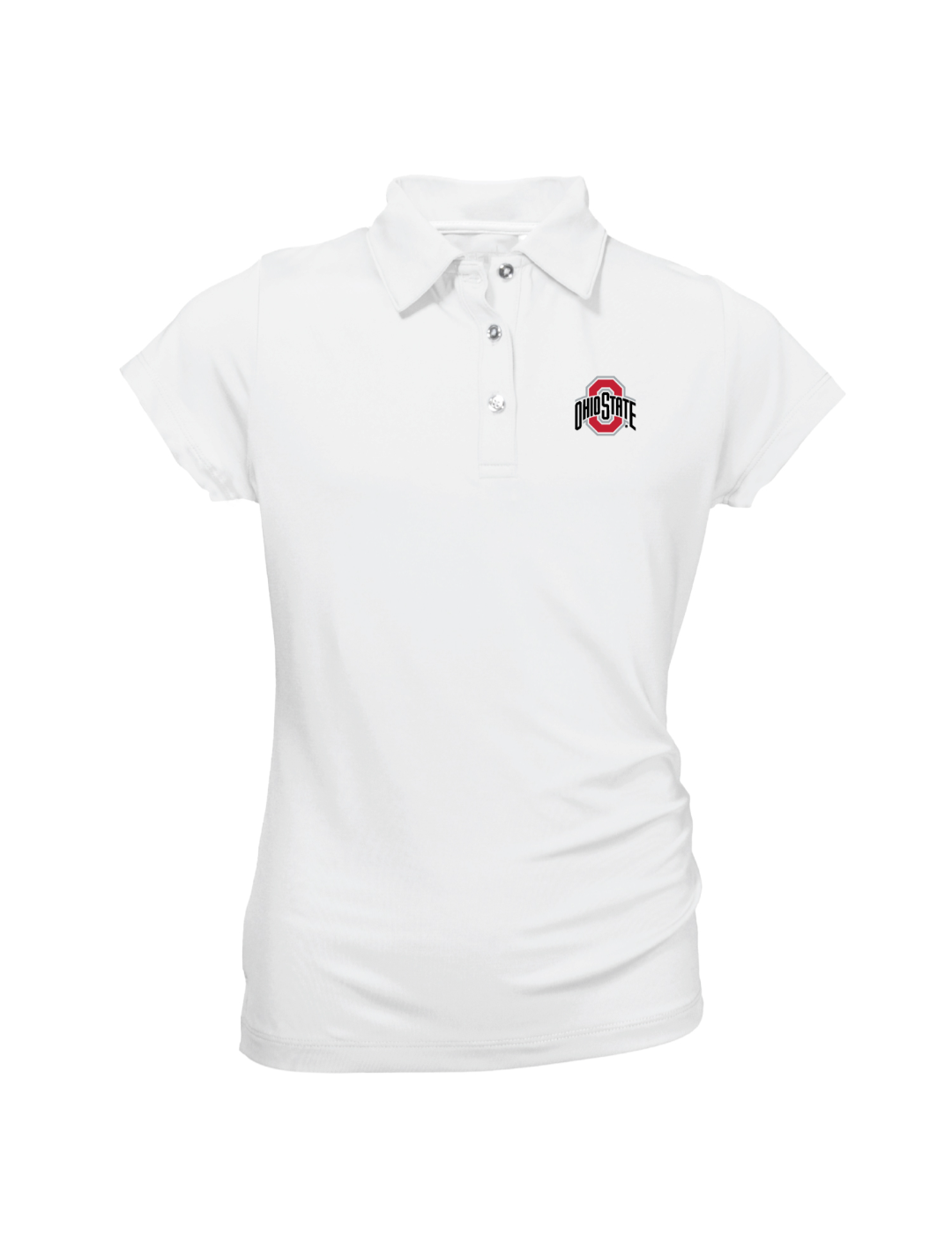 Ohio State Buckeyes Youth Girls' Polo Shirt - Official NCAA Licensed Apparel for School Spirit & Game Day Outfits - Perfect for Sports Events, School Activities, and Fan Wear