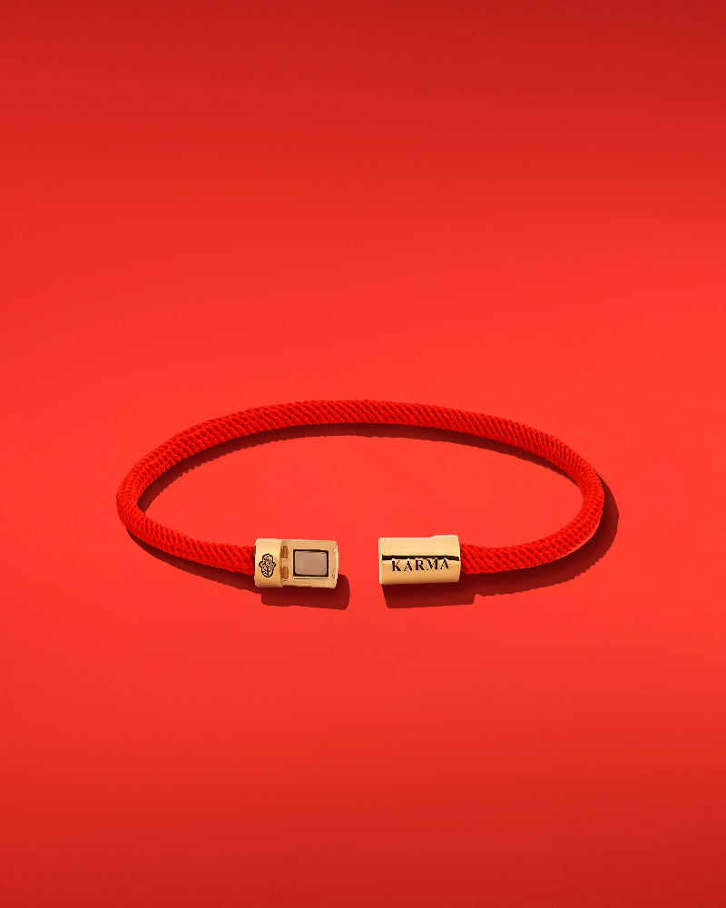 Abundant Karma Red String Bracelet - Lucky Charm Protection Bracelet for Good Fortune & Positive Energy | Spiritual Gift for Women & Men | Yoga, Meditation & Daily Wear Accessory