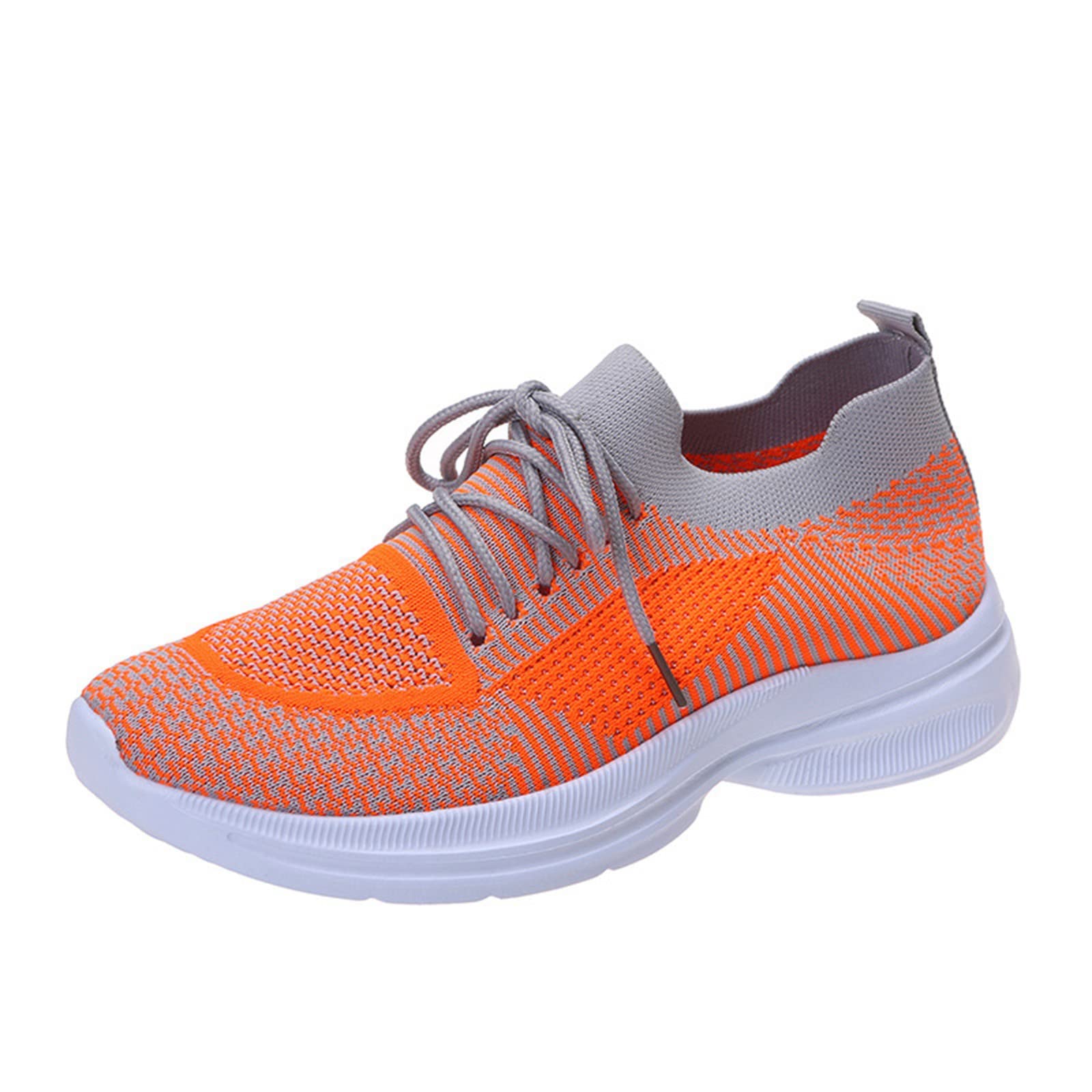 EMH Women's Breathable Mesh Casual Sneakers - Comfortable Flat-Bottom Wedge Shoes for Everyday Wear | Perfect for Walking, Shopping & Office Outfits