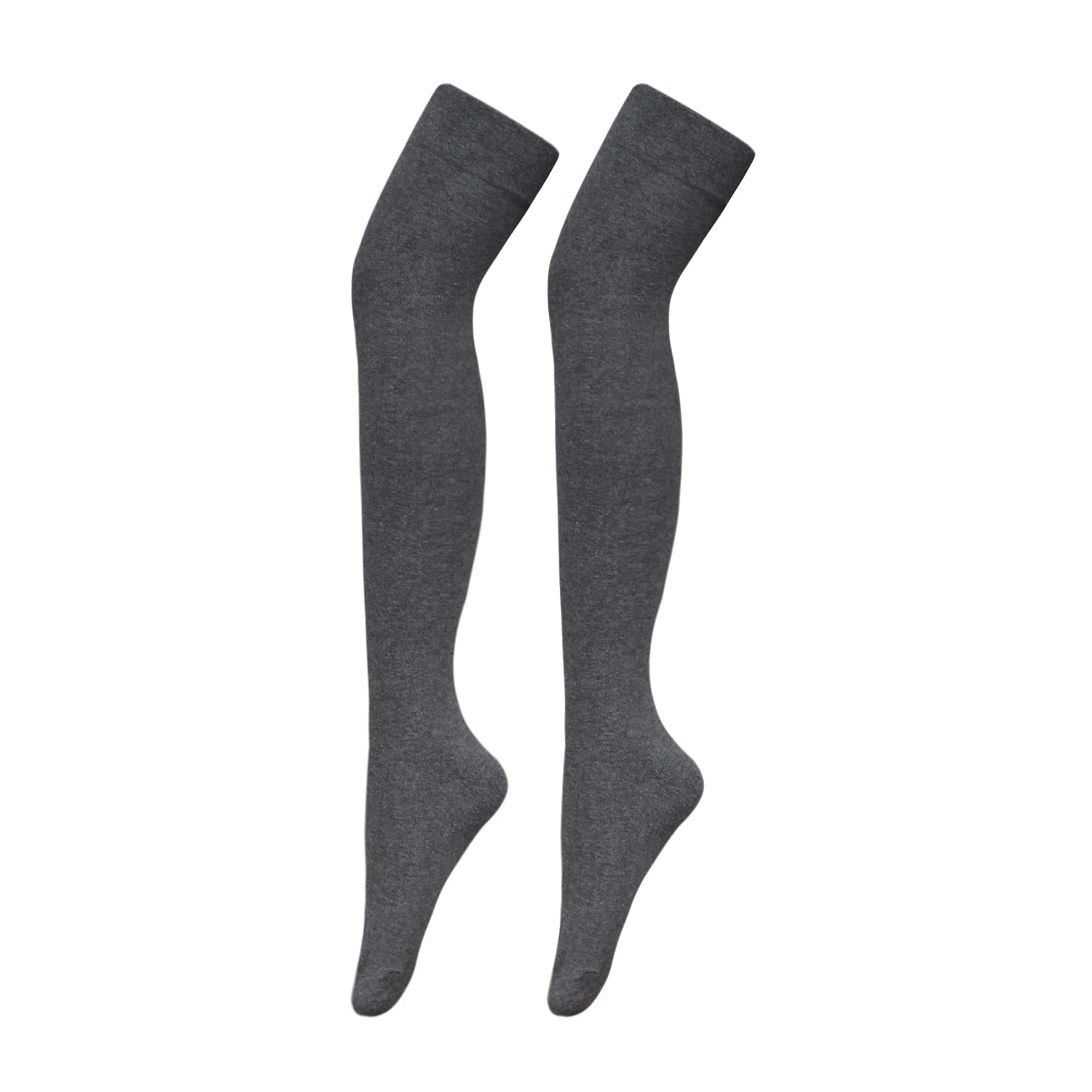 Bestjybt Women's Thigh High Socks - Cotton Warm Over The Knee Socks, Long Knee High Boot Stockings & Leg Warmers for Winter, Fashion & Outfit Accessories