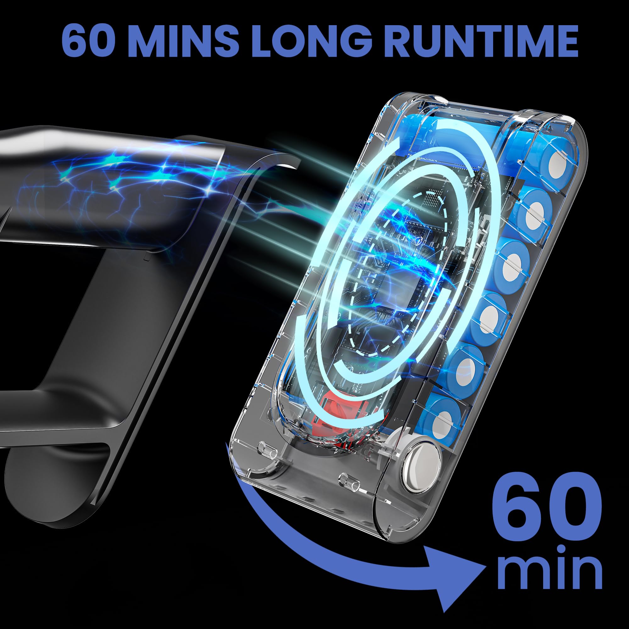 Powerful 500W Cordless Vacuum Cleaner - 45Kpa Suction, 60min Runtime for Home & Carpet Cleaning
