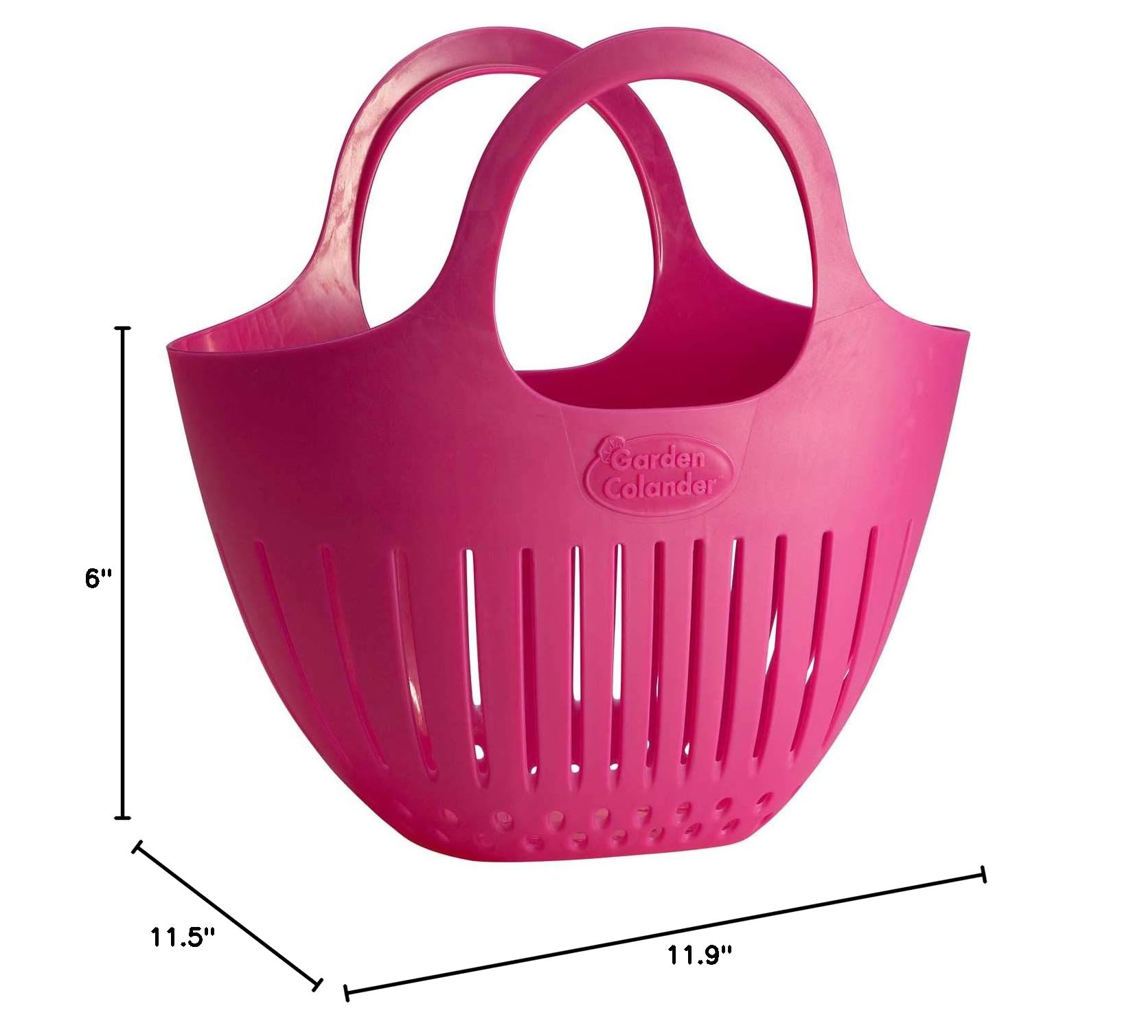 Hutzler Mini Garden Colander Basket - Small Pink Strainer for Fruits, Vegetables & Herbs - Perfect for Kitchen, Picnics & Outdoor Dining