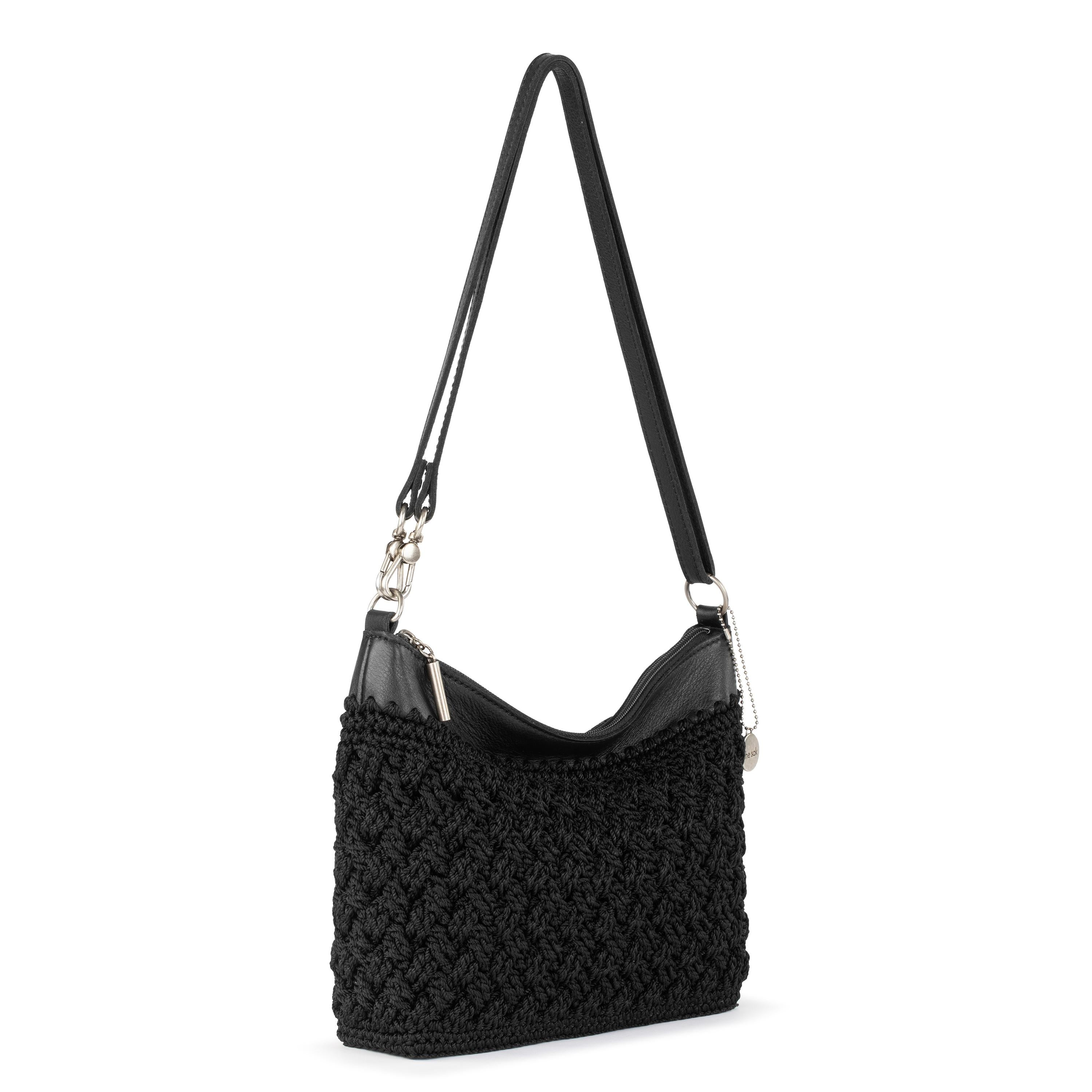 Lumi Crossbody Bag - Hand Crochet Black Cozy Weave Purse for Women | Perfect for Shopping, Travel & Everyday Use