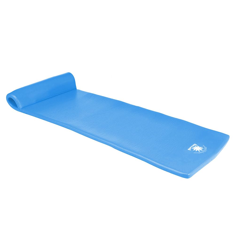 Premium Large Foam Pool Float by Pool Mate - Marina Blue | Comfortable Inflatable Lounge for Swimming Pools, Lakes & Beach Vacations