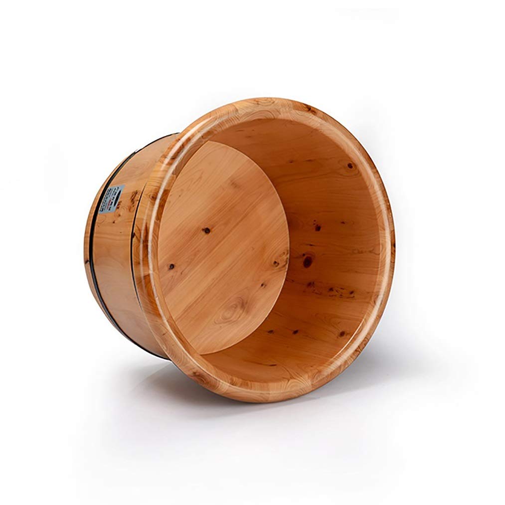 Wooden Foot Bath Tub for Home Spa - Relaxing Foot Massage & Sauna Therapy, Perfect for Stress Relief & Self-Care - Portable Sauna Accessories Set with Bucket