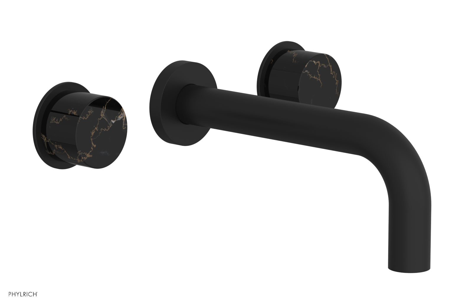Premium Black Marble Wall Tub Set with Elegant Handles - 230 58 - Perfect for Modern Bathroom & Spa Decor