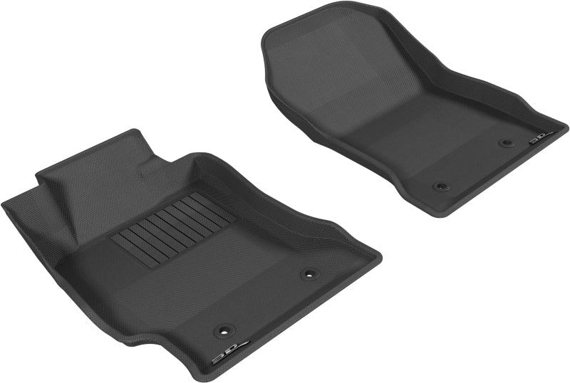 3D MAXpider Kagu Custom Fit Floor Mats for 2013-2019 Toyota/Subaru/Scion FR-S - 1st Row All-Weather Protection (Gray) - Perfect for Daily Commutes, Road Trips & Winter Driving