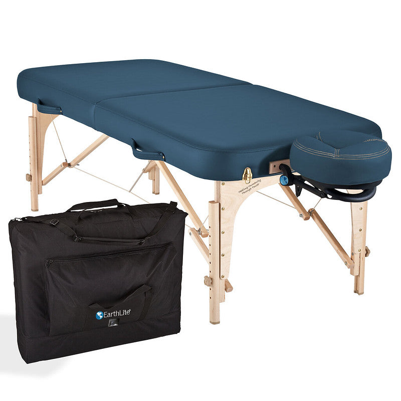 Earthlite Spirit Portable Massage Table with Carrying Case - Professional Foldable Massage Bed for Therapists, Home Use, Spa & Reiki Sessions - Ideal for Mobile Massage Business & Relaxation Therapy