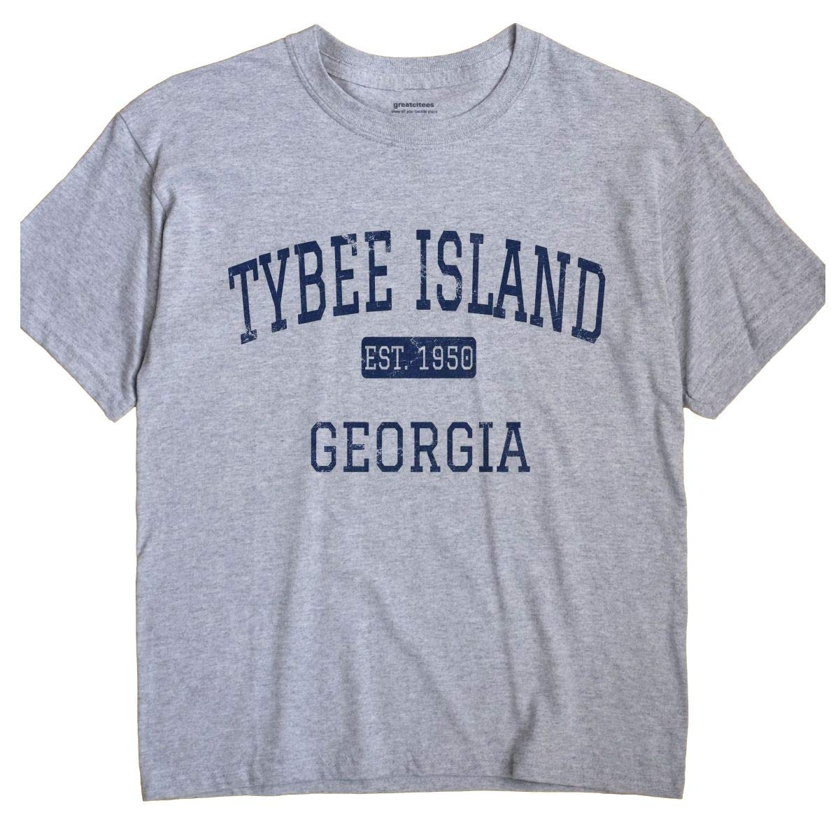 Tybee Island Georgia T-Shirt - Vintage Style Cotton Tee for Beach Vacation & Coastal Travel | Perfect for Island Getaways, Summer Outfits & Souvenirs