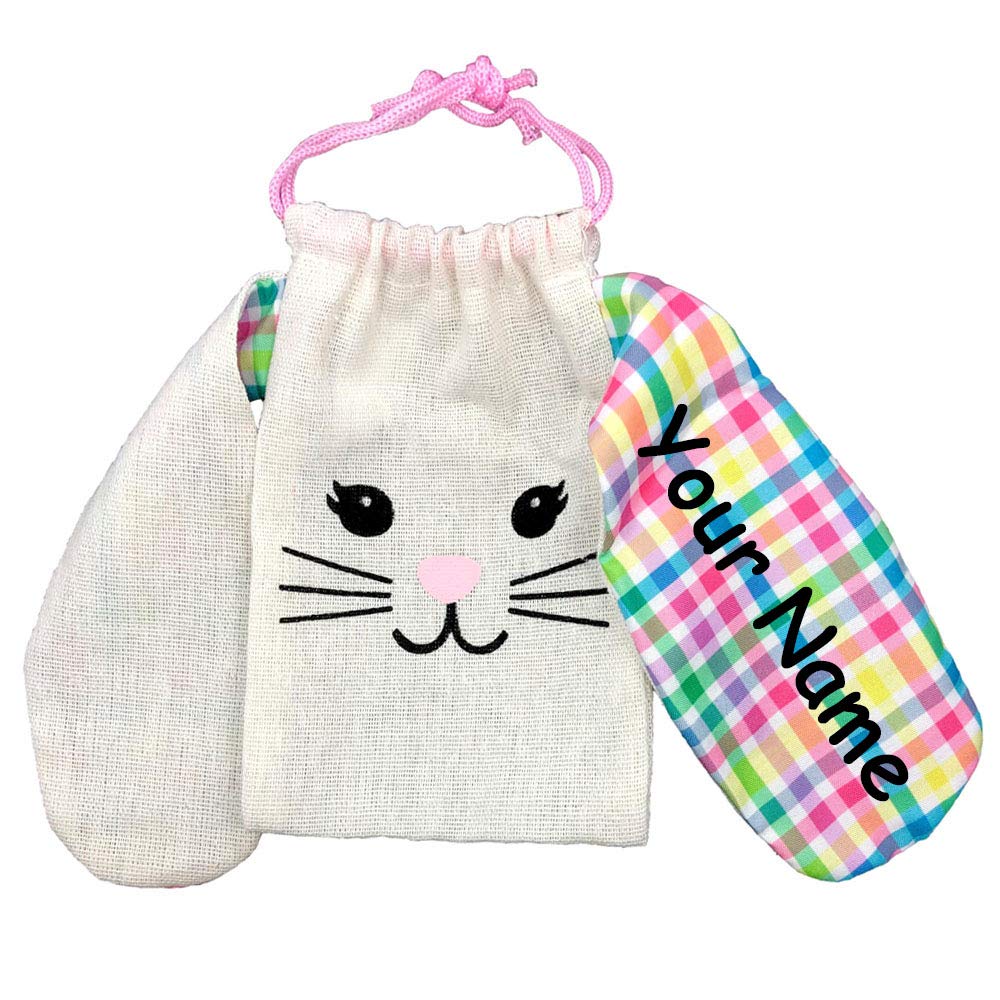 Personalized Easter Bunny Treat Bags with Custom Name - Easter Basket Stuffers, Party Favors & Gift Bags for Kids - Perfect for Easter Celebrations, Classroom Treats & Spring Parties