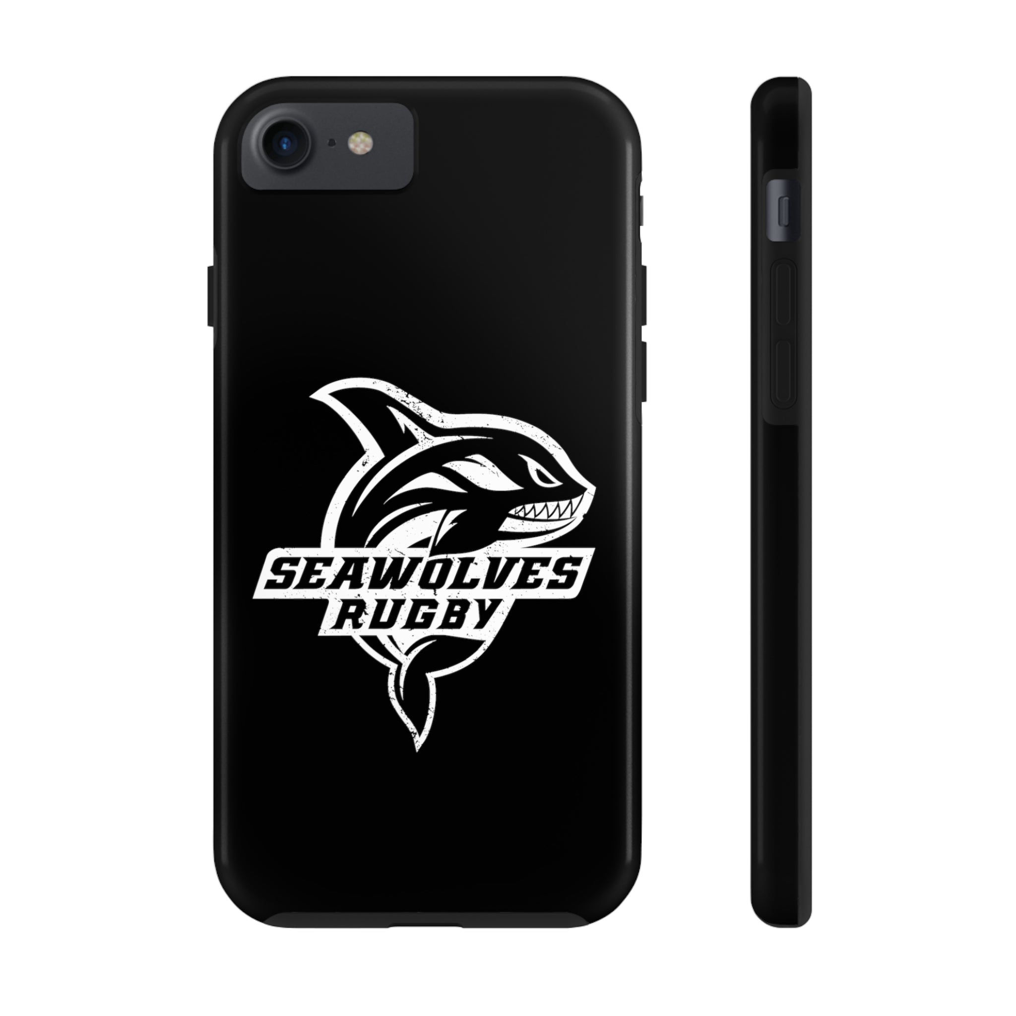 Seawolves Black Rugged Phone Case - Durable & Shockproof Protection for iPhone & Android - Perfect for Outdoor, Sports & Daily Use
