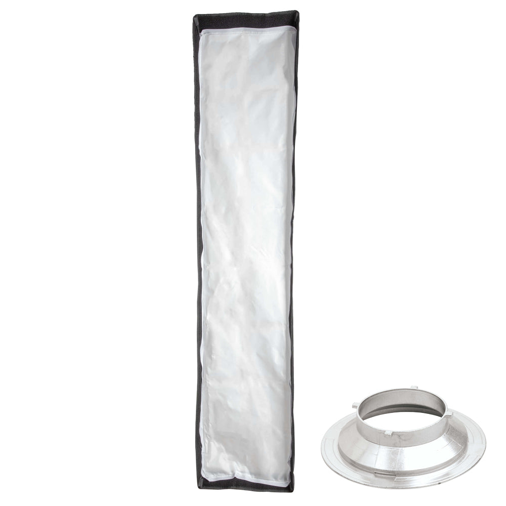 35x160cm Dual Layer Recessed Collapsible Strip Softbox for Photography Lighting - Perfect for Studio, Portrait, and Product Photography