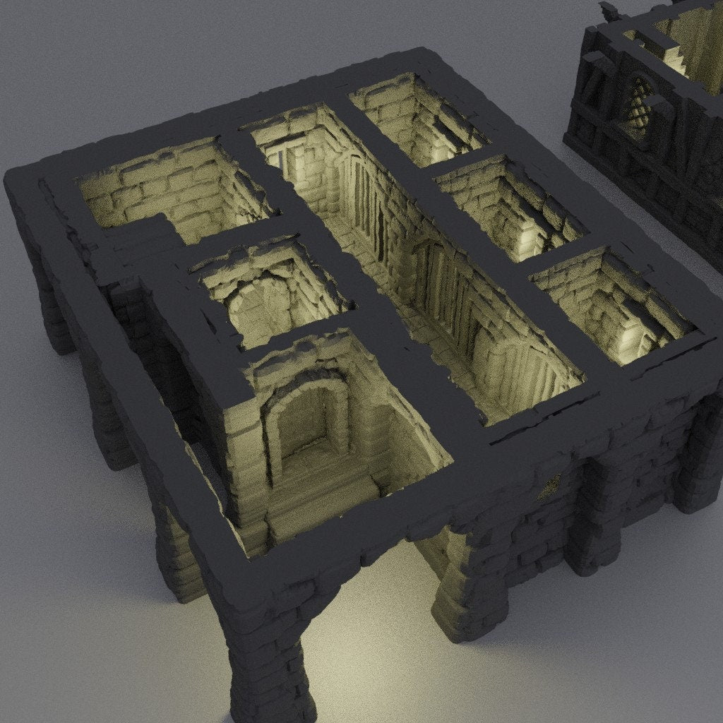 28mm Village Prison & Jail Cells - Miniature Wargaming Terrain for Dungeons and Dragons, Tabletop RPG Scenery | Perfect for D&D Campaigns & Fantasy Battle Maps