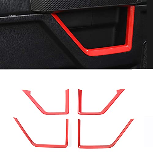 Red Inner Door Handle Armrest Trim