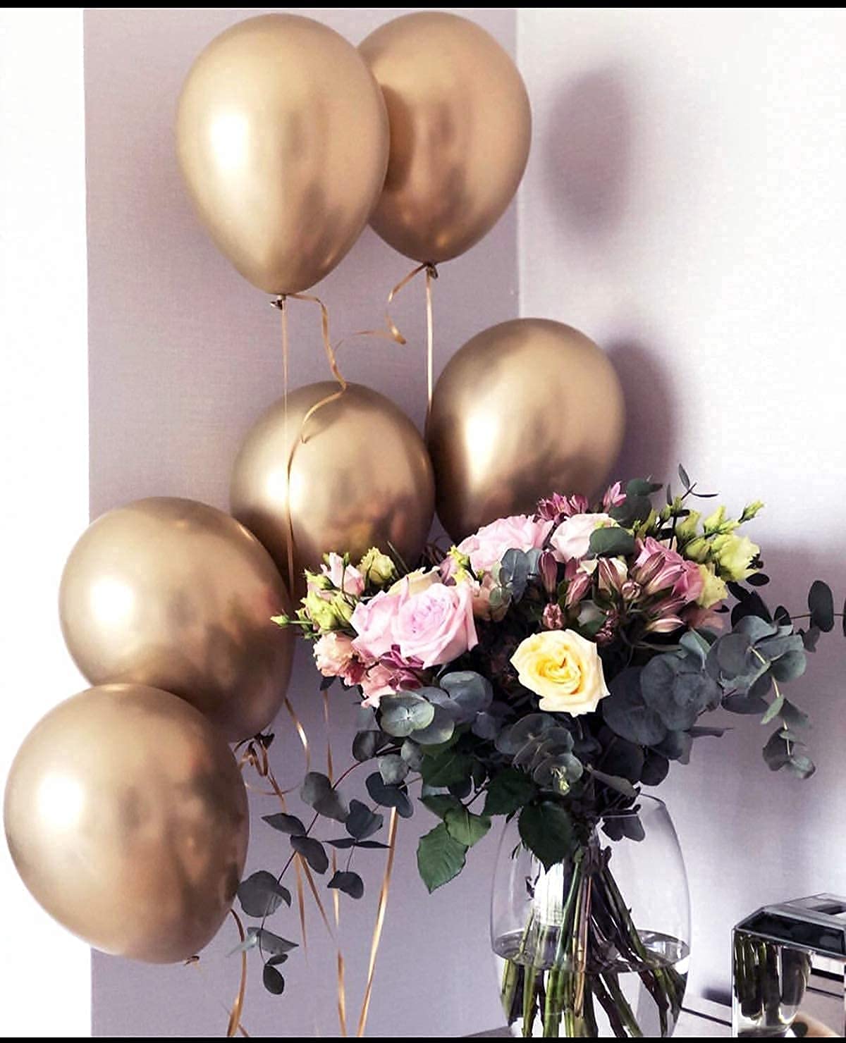 15pcs Purple Rose Gold Balloons for Birthday, Wedding & Graduation Party Decorations - Elegant Purple Gold Party Supplies for Women's Celebrations | Perfect for Indoor & Outdoor Events