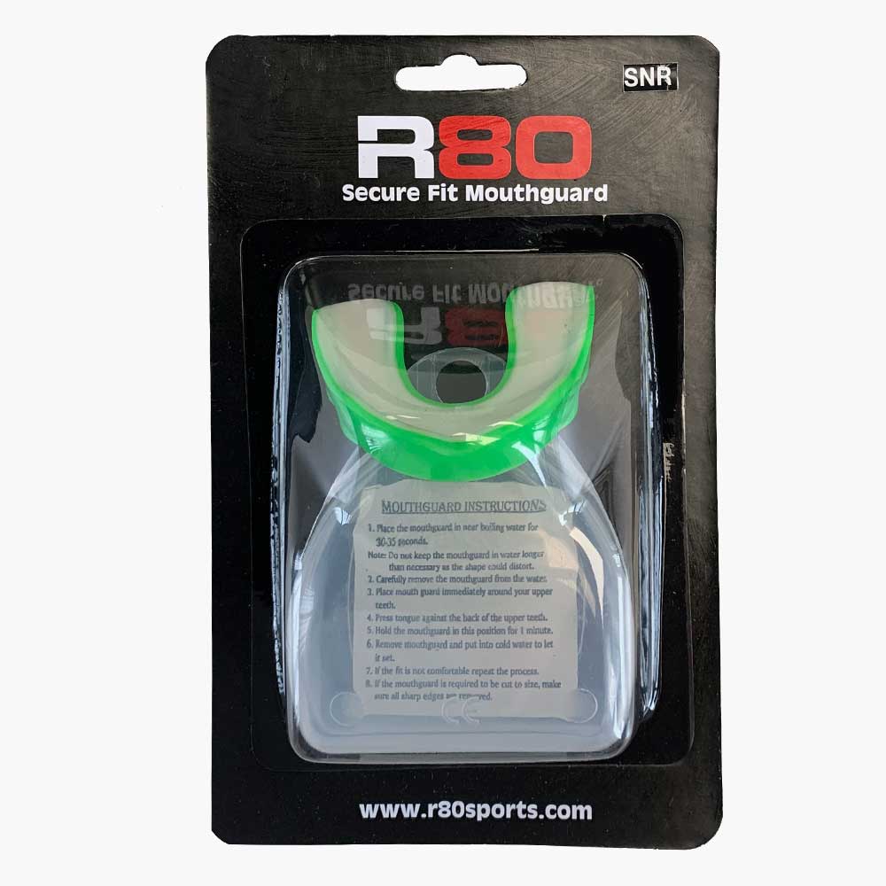 R80 Secure Fit Dual Gel Mouthguard for Sports & Teeth Grinding - Comfortable Night Guard for Boxing, MMA, Football & Sleep Bruxism Protection