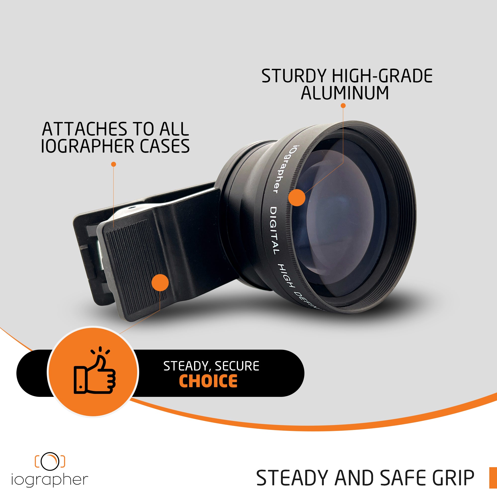 2X Telephoto Lens 37mm - High-Quality Camera Lens for Smartphones, DSLR & Mirrorless Cameras - Perfect for Portrait, Wildlife & Travel Photography