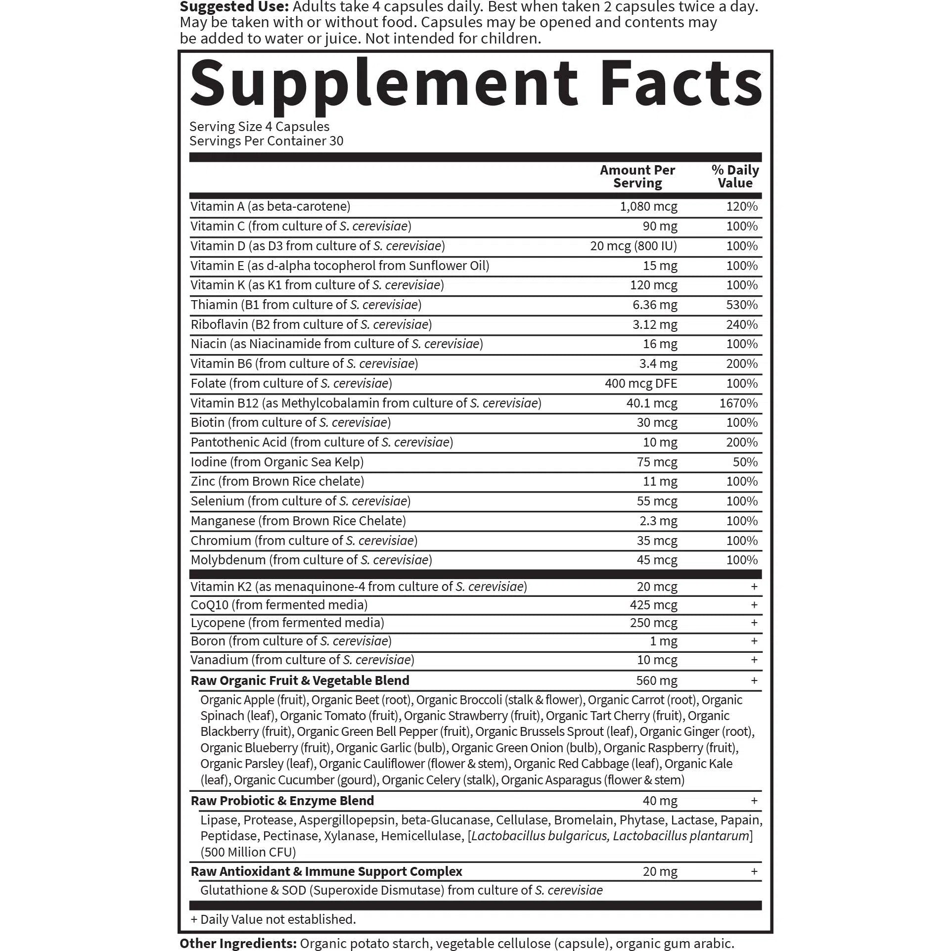 Garden of Life Vitamin Code Men's Multivitamin - 50+ Whole Food Nutrients for Energy & Immune Support - Best for Active Men & Daily Wellness - Perfect for Gym, Work & Healthy Lifestyle