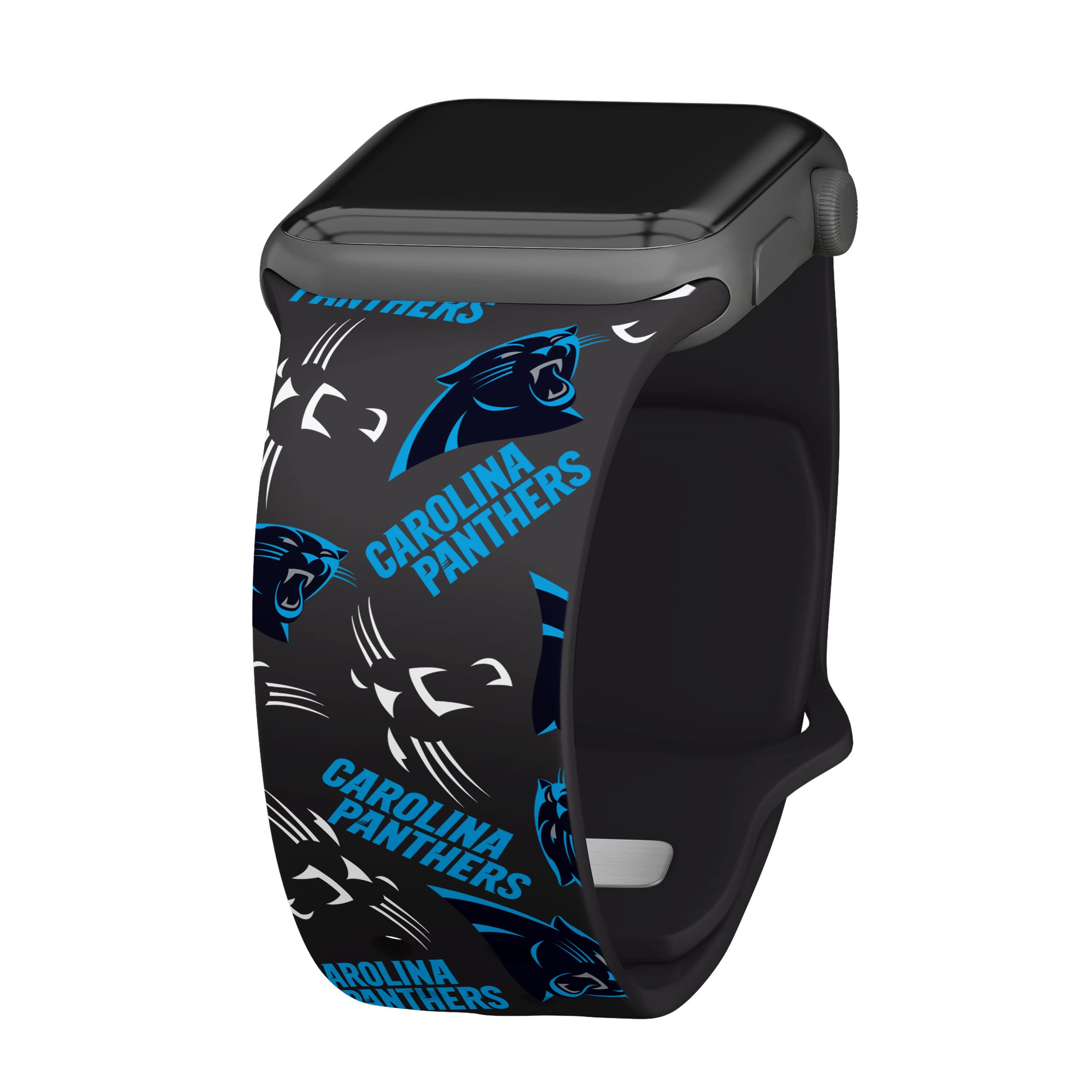 Carolina Panthers Game Time HD Watch Band Compatible with Apple Watch Series 1-9 & SE - Perfect for NFL Fans, Game Day & Panthers Supporters
