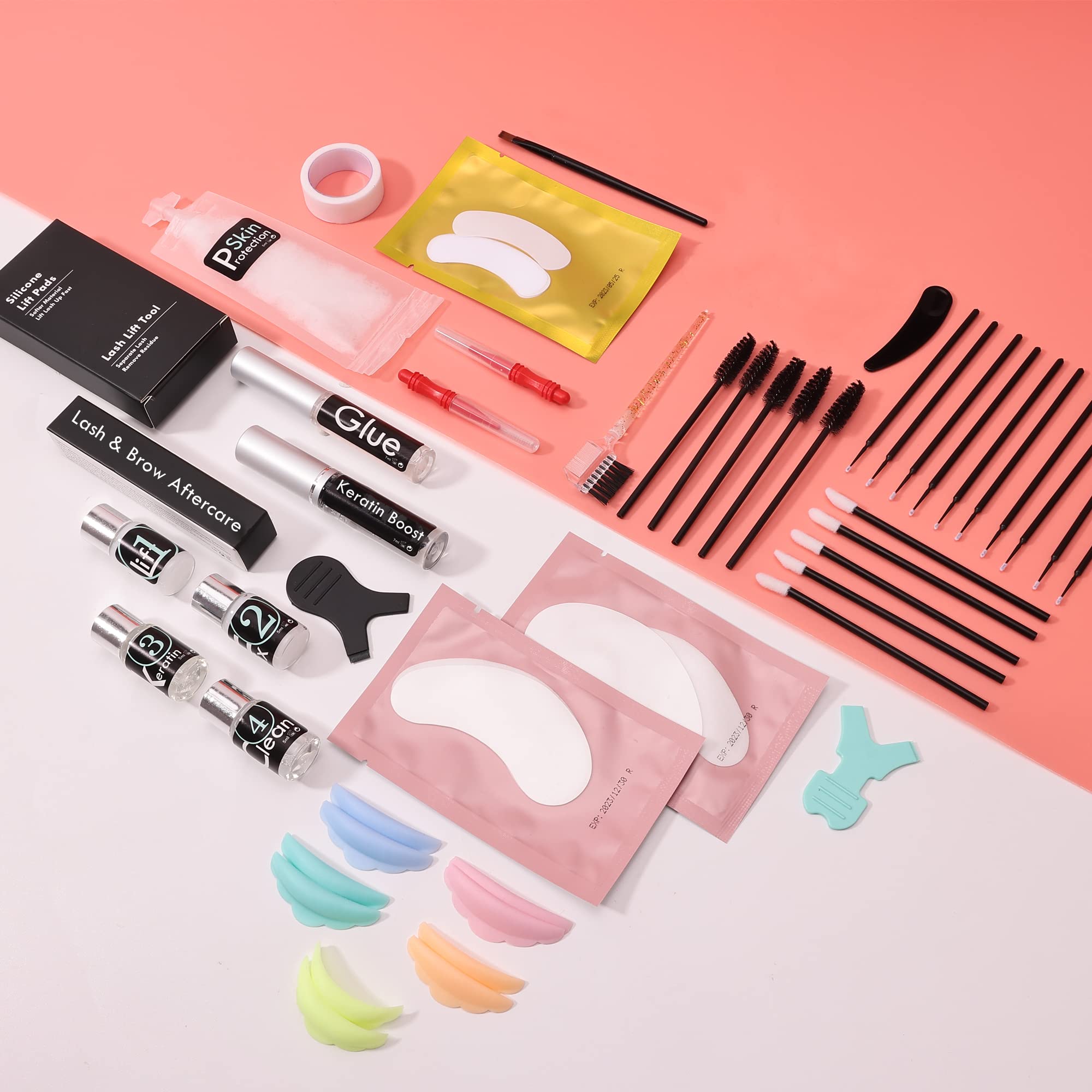 Professional Lash Lift & Brow Lamination Kit - 2 in 1 DIY Eyelash Perming Set with Strong Adhesive for Home Use | Perfect for Salon-Quality Lashes & Eyebrow Styling at Home