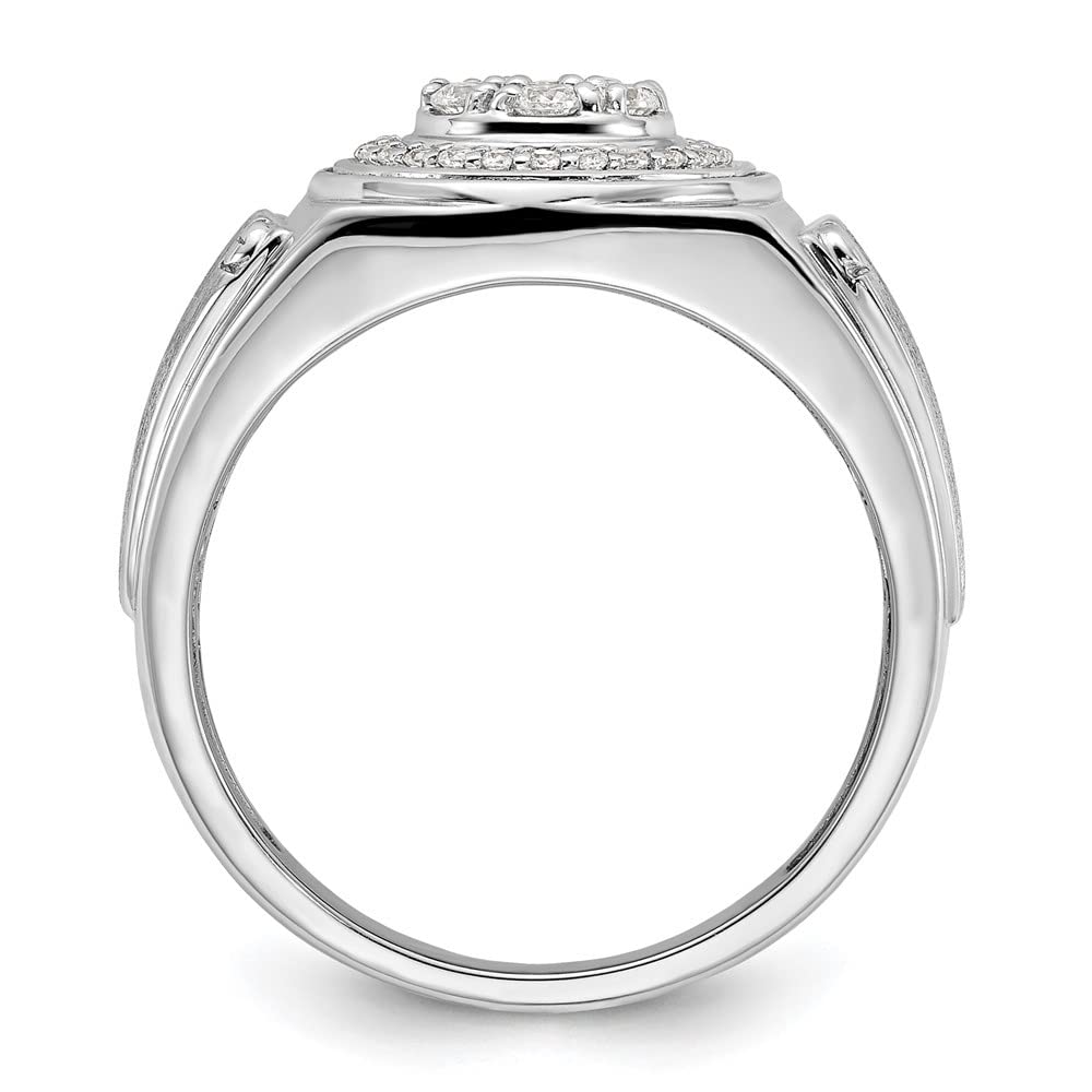 14K White Gold Lab-Grown Diamond Engagement Ring for Women - Elegant Wedding Band, Promise & Anniversary Jewelry Gift - Perfect for Proposals, Bridal Sets & Special Occasions
