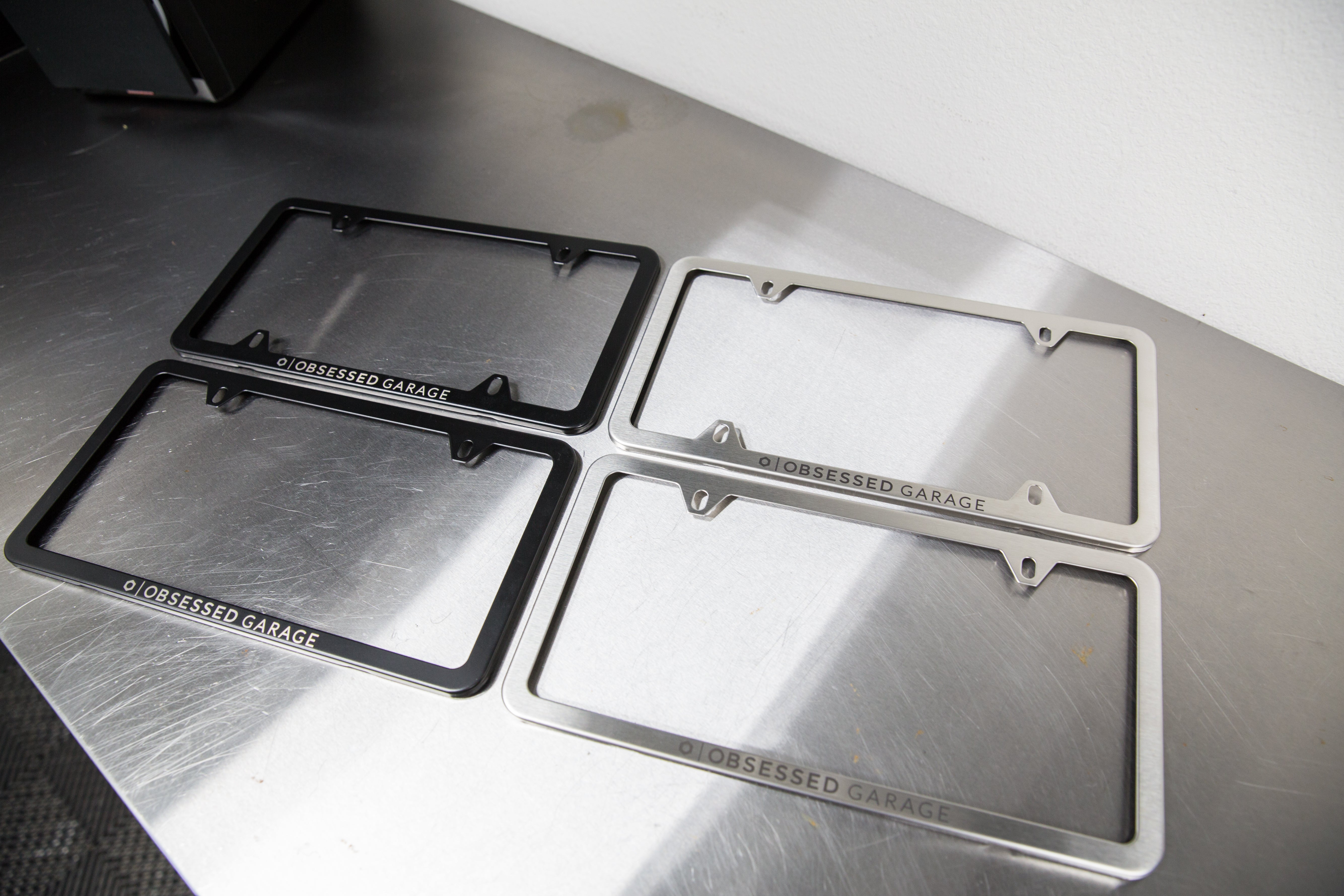 Premium Stainless Steel License Plate Frame - Rustproof & Durable Car Accessory for US Vehicles - Perfect for Cars, Trucks & SUVs - Enhances Vehicle Appearance & Protection