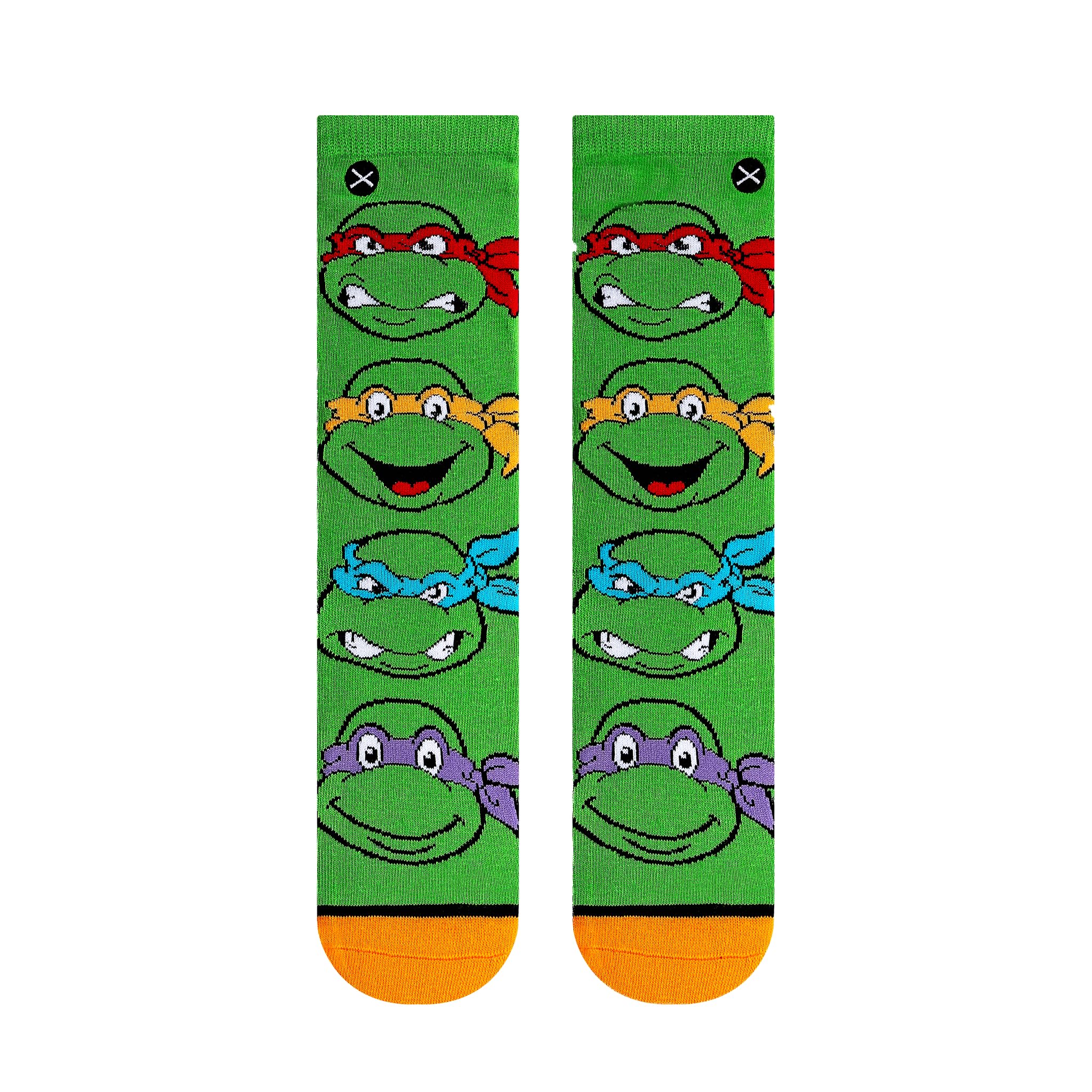 Odd Sox Nickelodeon Kids Socks - SpongeBob & Teenage Mutant Ninja Turtles Crew Socks for Boys & Girls (Size 7-10) - Fun Cartoon Character Socks for School, Play & Daily Wear