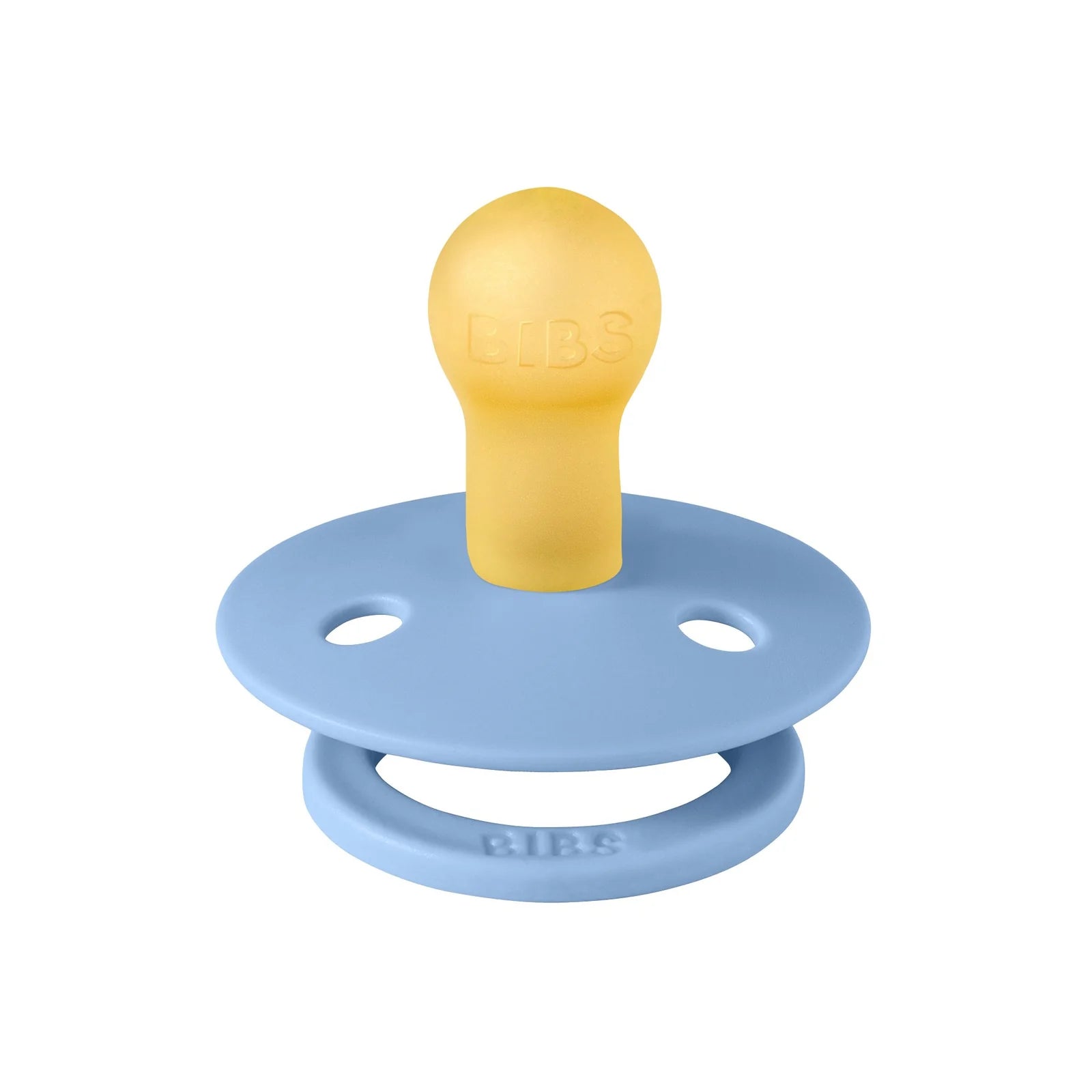 Bibs Studio Collection Color Pacifier Clip - Blue | Baby Pacifier Holder for Strollers, Car Seats & Outfits | Soft Silicone Teether for Newborns & Infants