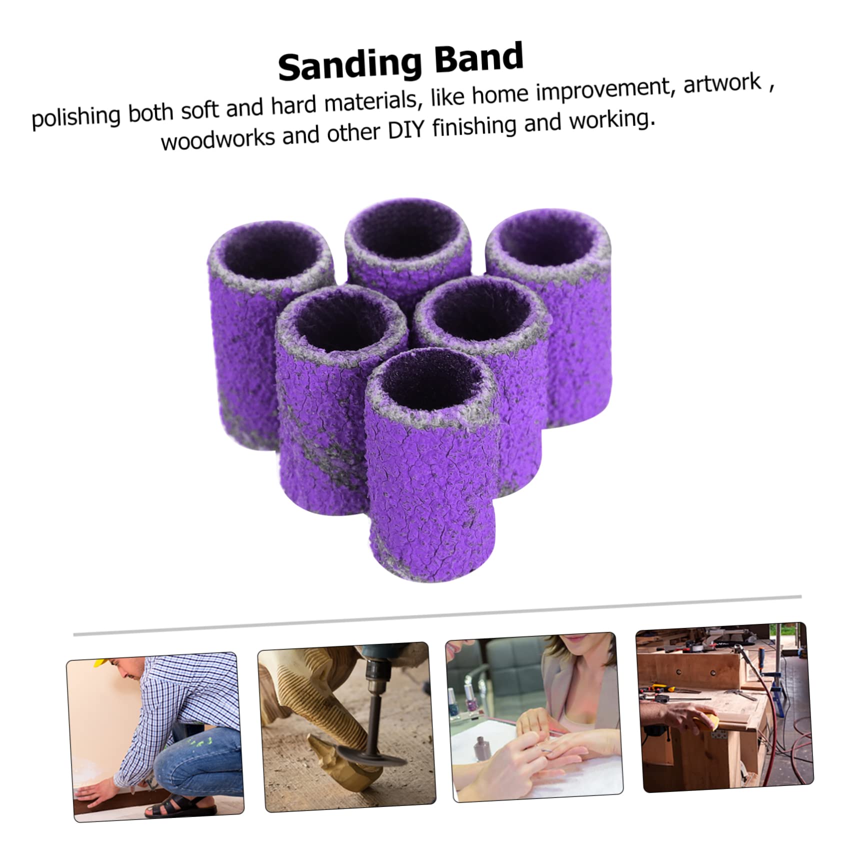 FRCOLOR 100pcs Nail Sanding Bands Set - Professional Nail Drill Sanding Bands for Manicure & Pedicure, Nail Polishing & Shaping Tool - Perfect for Home Salon, Nail Art & Professional Use