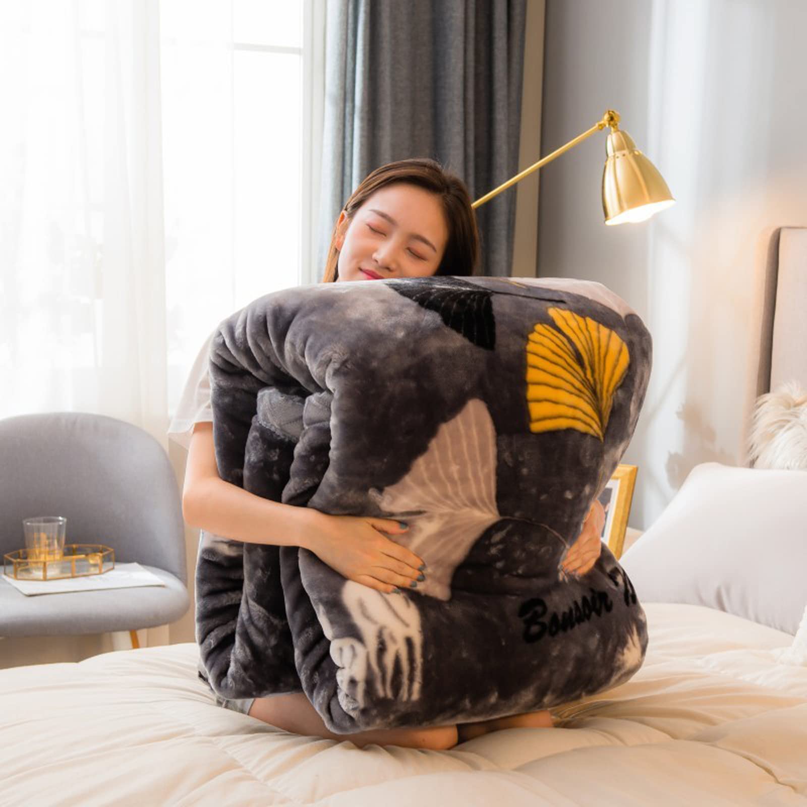 LGYKUMEG King Size Fleece Blanket - 200x230cm (79