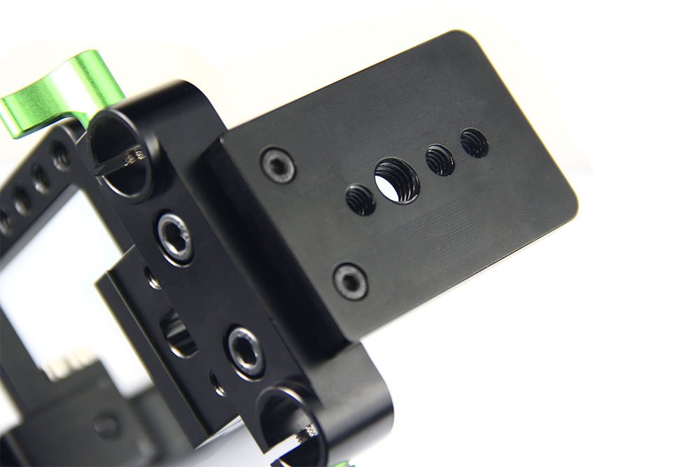 Lanparte BMPCC-01 Blackmagic Pocket Cinema Camera Cage for Blackmagic Pocket 4K/6K - Aluminum Alloy Rig with 15mm Rod Clamps & Cold Shoe Mount - Professional DSLR Stabilizer for Filmmaking, Vlogging and Video Production