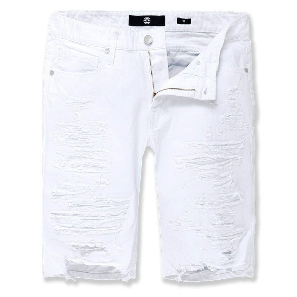 Jordan Craig Men's Ironbound Twill Shorts - Comfortable Casual Shorts for Men, White | Perfect for Summer, Gym, and Outdoor Activities