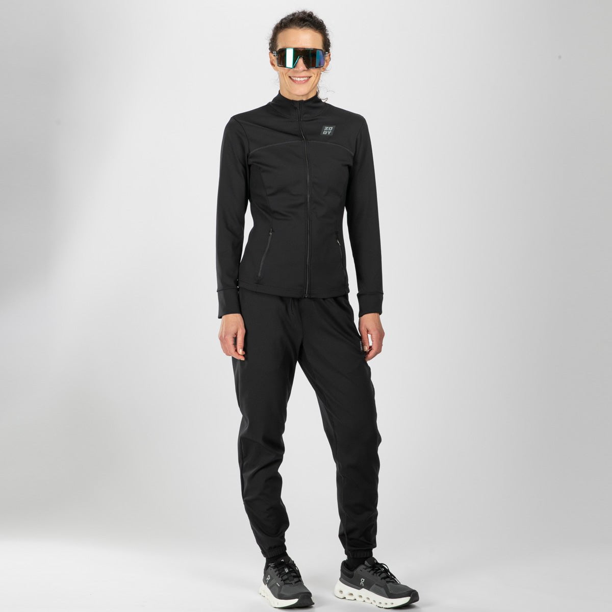 Women's High-Performance Running Tights - Breathable & Moisture-Wicking Workout Leggings for Women - Jet Black - Perfect for Gym, Jogging & Yoga