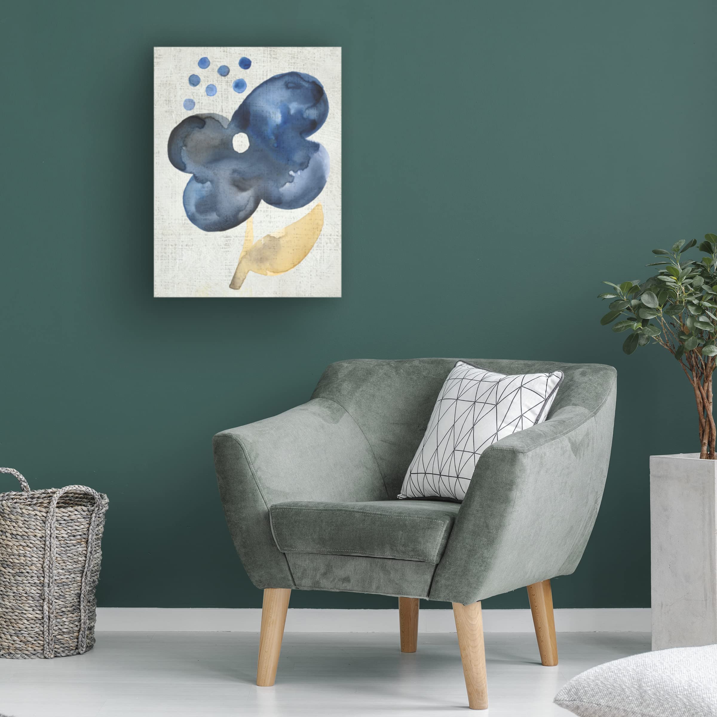 Trademark Fine Art 'Sea Flower III' Canvas Wall Art Print by Chariklia Zarris - Vibrant Coastal Home Decor for Living Room, Bedroom & Office