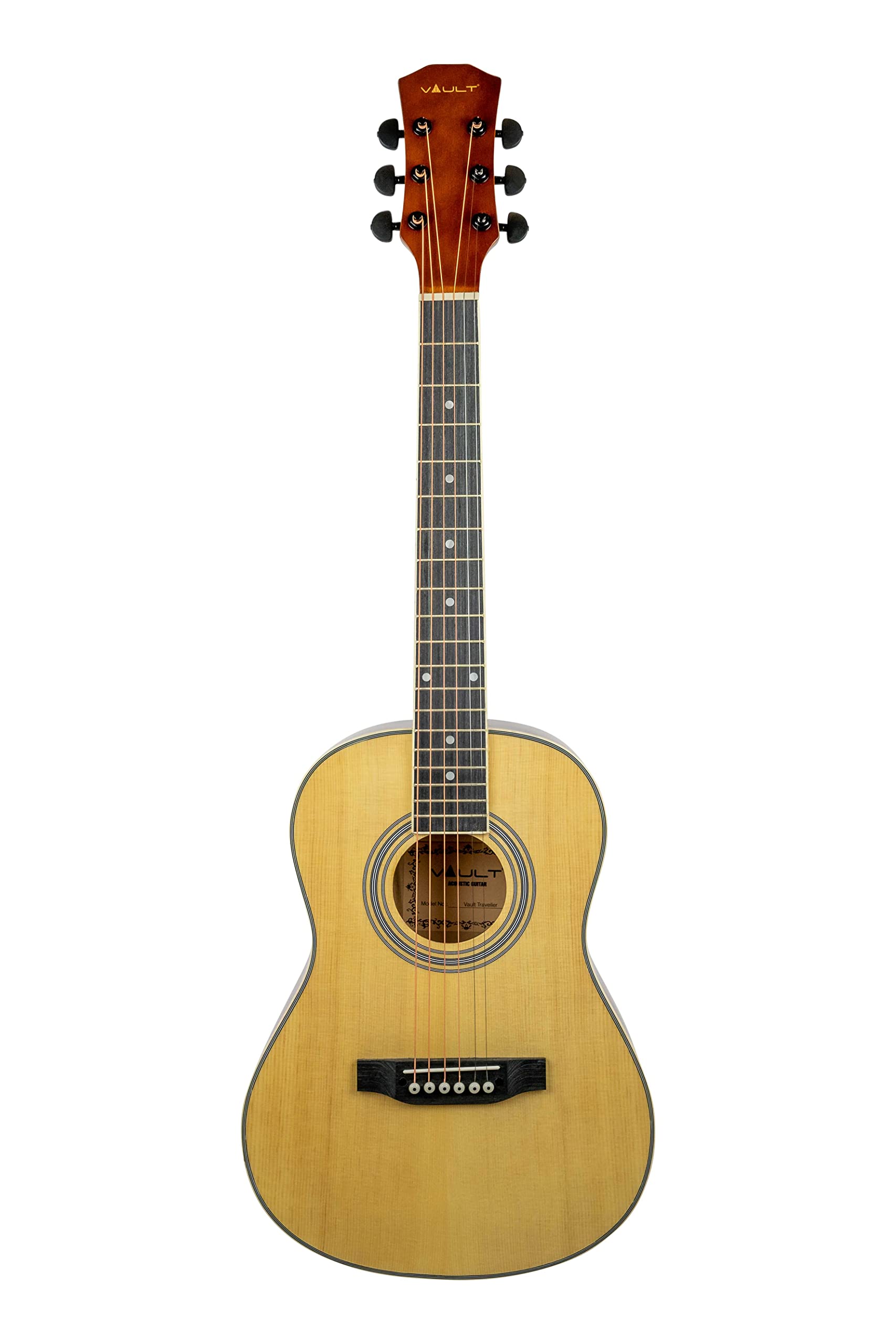 **36-Inch Dreadnought Acoustic Guitar Bundle - 1/2 Size Travel Guitar with Gig Bag, Tuner, Strap, Strings, Picks & Accessories - Perfect for Travel, Beginners & Outdoor Camping**