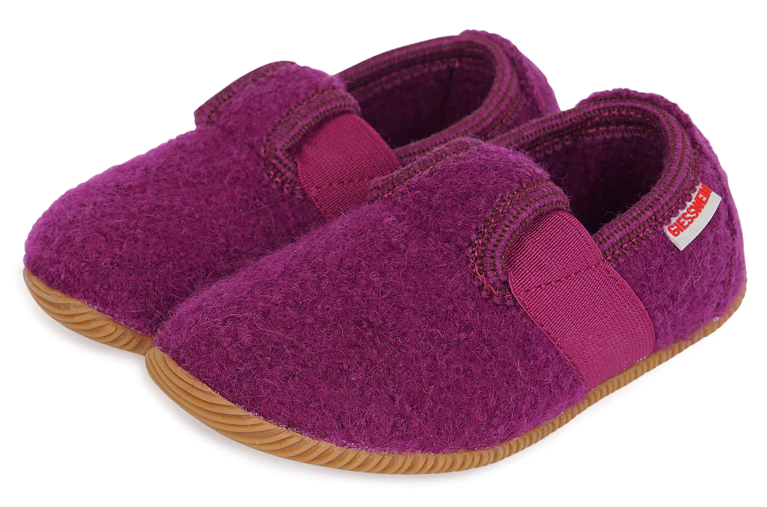 Giesswein Weidach Girls' Low-Top Slippers - Violet (392 Veilchen) Size 1 (33 EU) - Comfortable House Shoes for Kids, Indoor & Outdoor Wear